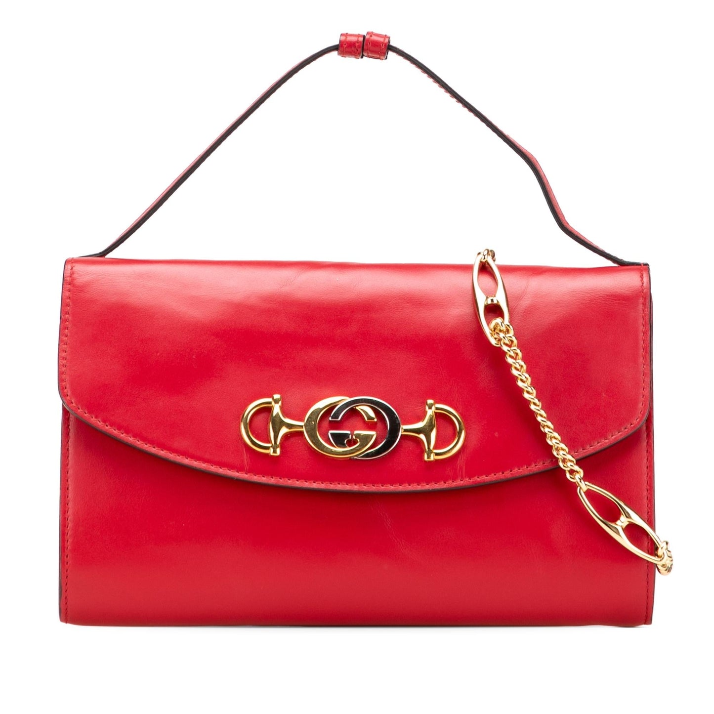 Gucci Zumi Leather Calf Red Small Satchel Bag