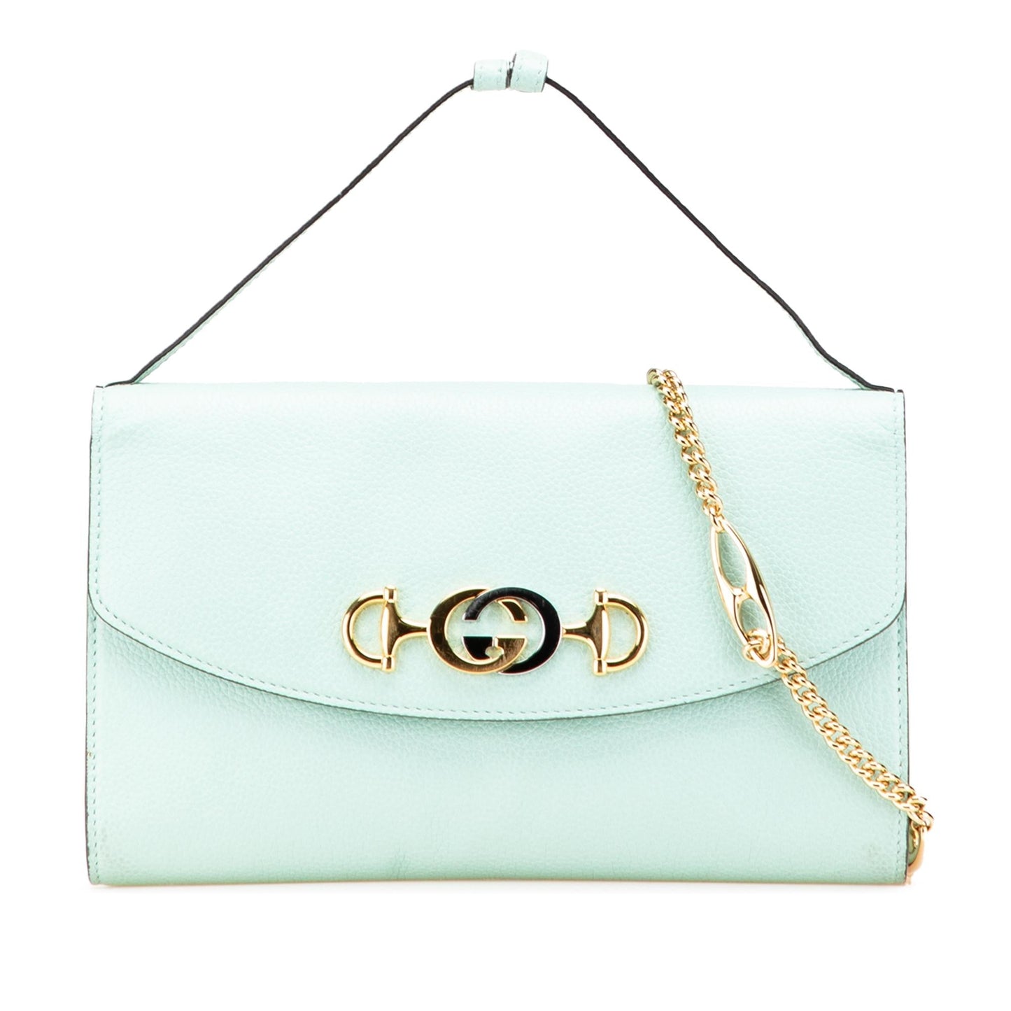 Gucci Zumi Leather Calf Green Small Satchel Bag Satchel 8