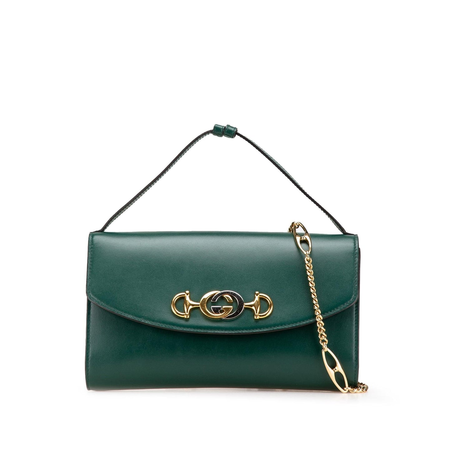 Gucci Zumi Leather Calf Green Small Satchel Bag Satchel 10