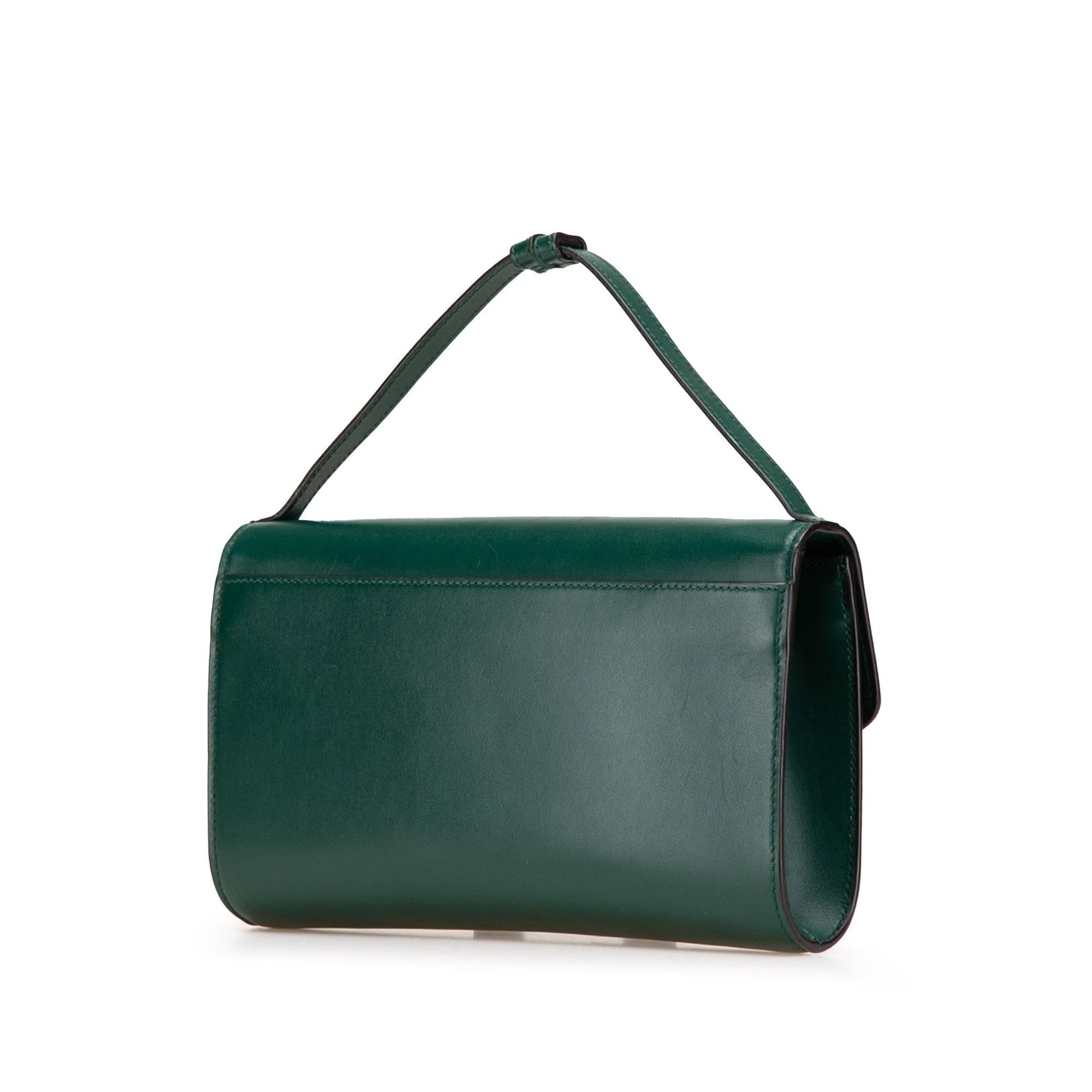 Gucci Zumi Leather Calf Green Small Satchel Bag Satchel 10