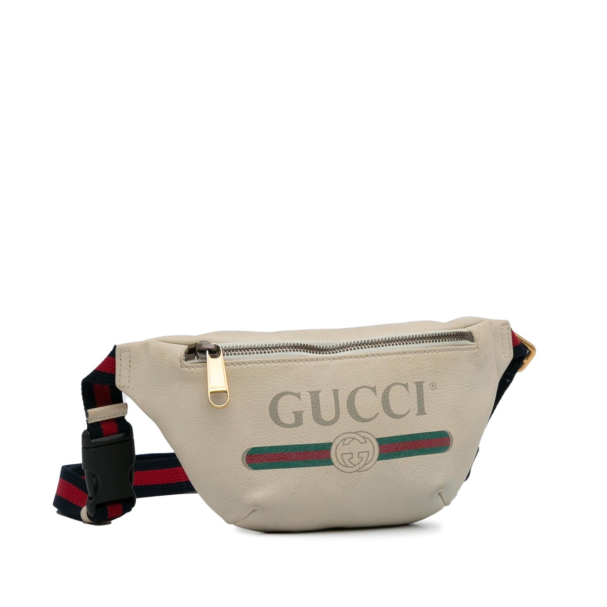 Gucci Belt SHG-4D5HQu Calf White Small Logo Accessory