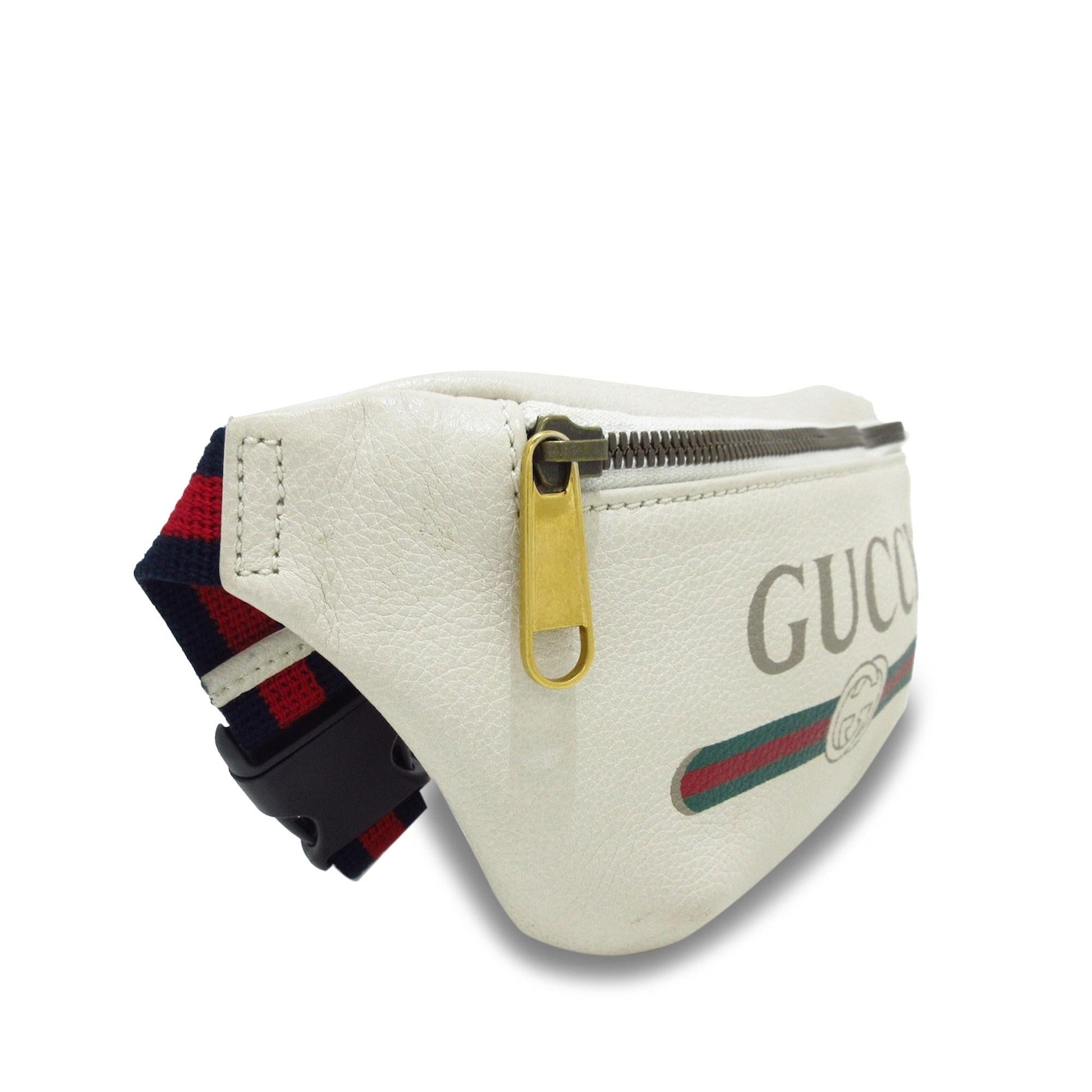Gucci Belt SHG-cHB2Tu Calf White Small Logo Accessory