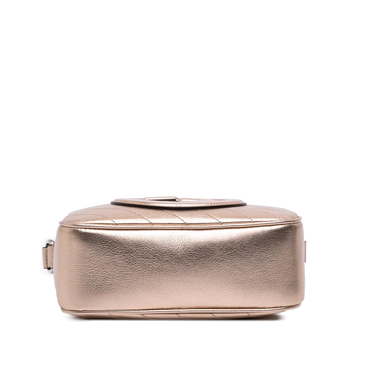 Gucci Metallic Blondie Calf Calfskin Gold Small Crossbody Bag