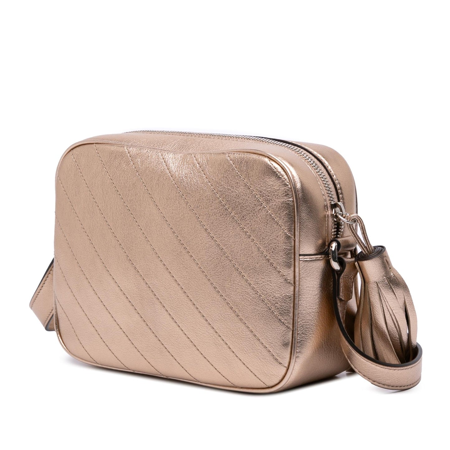 Gucci Metallic Blondie Calf Calfskin Gold Small Crossbody Bag