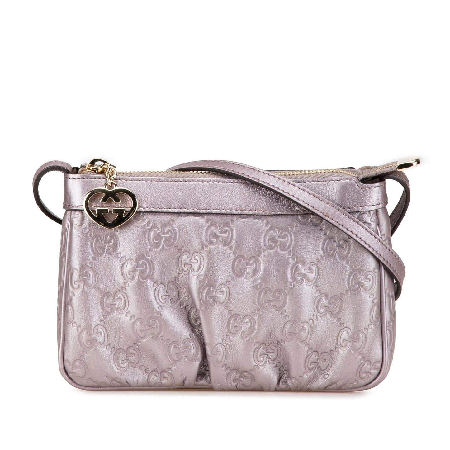 Gucci Metallic Guccissima Lovely Calf Small Crossbody Bag Lovely Crossbody