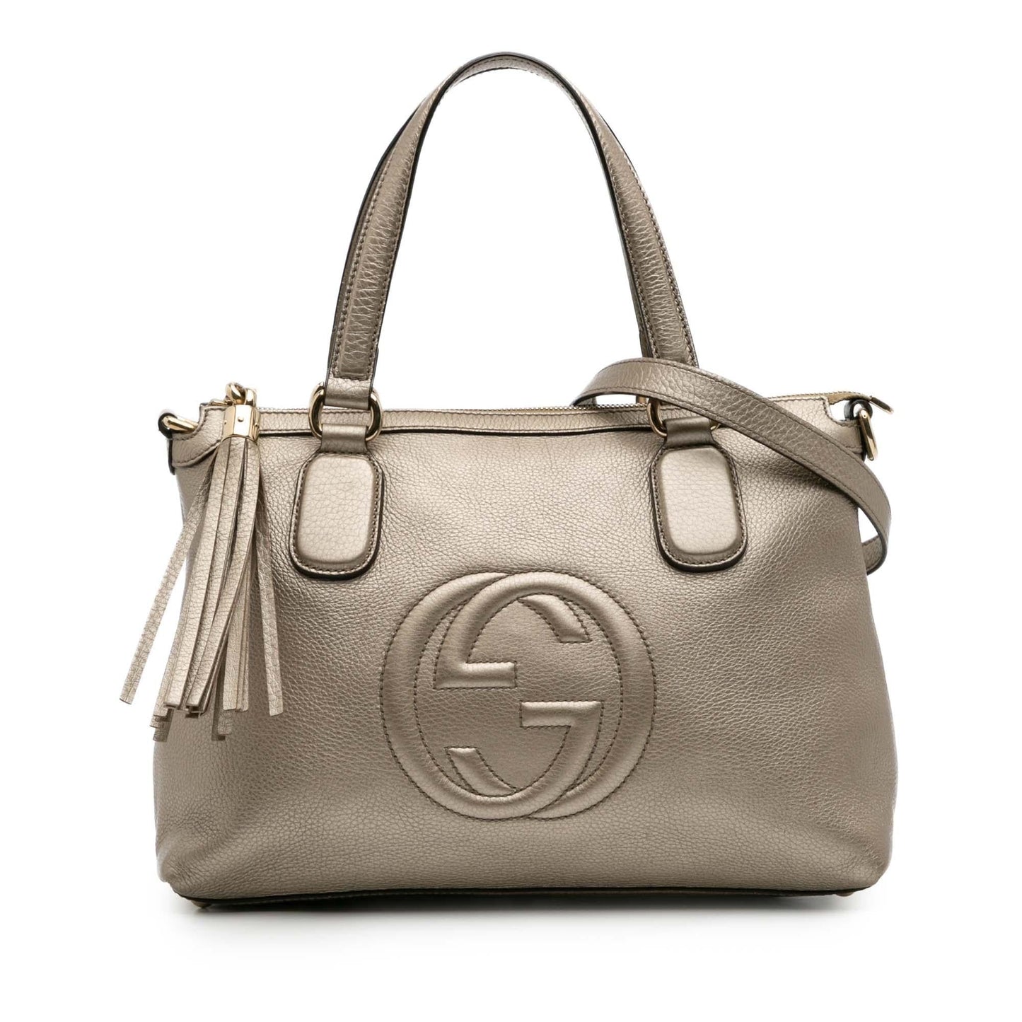 Gucci Metallic Soho Working Leather Small Travel Bag