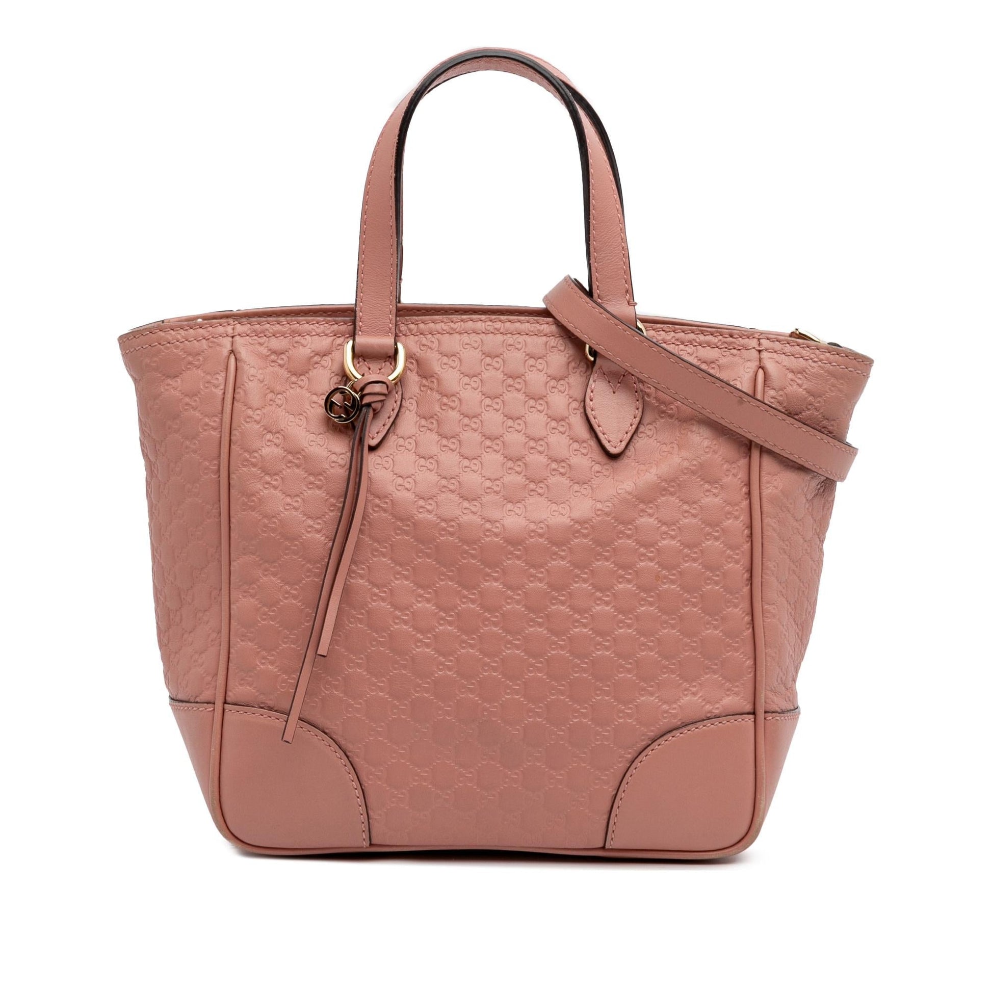 Gucci Microguccissima Bree Calf Pink Small Satchel Bag Satchel 2