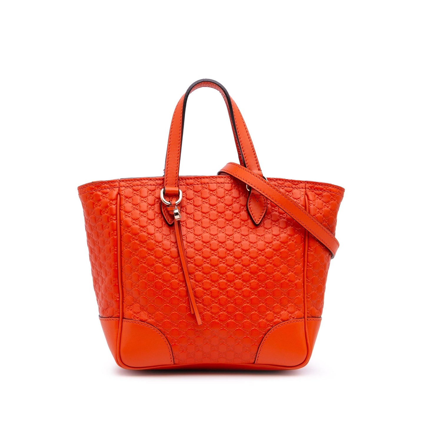 Gucci Microguccissima Bree Calf Orange Small Satchel Bag