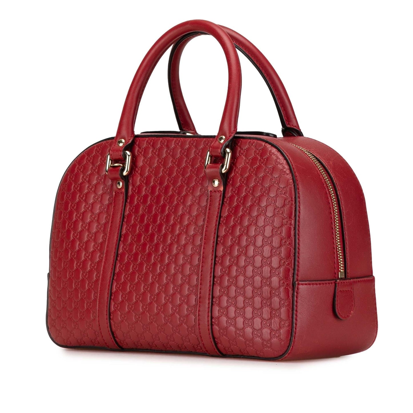 Gucci Microguccissima Calf Red Small Satchel Bag