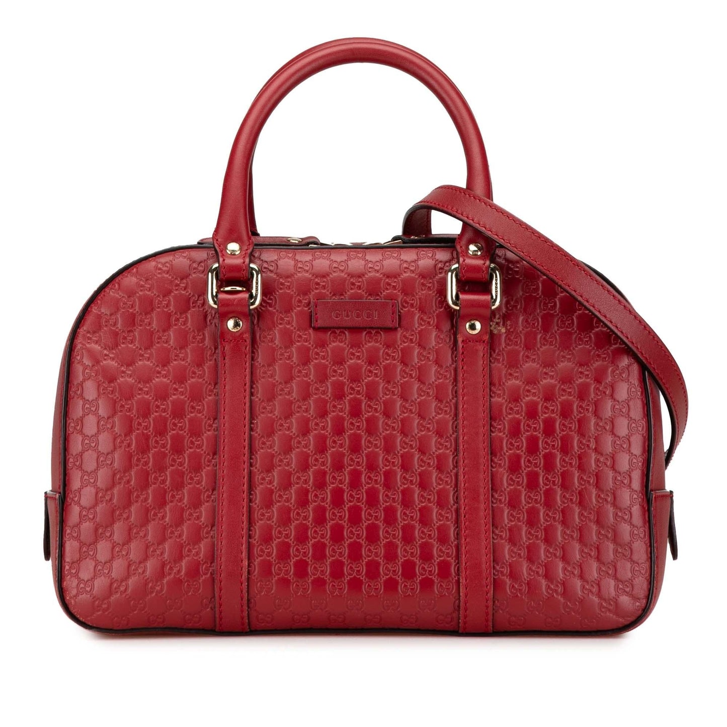 Gucci Microguccissima Calf Red Small Satchel Bag Satchel 1