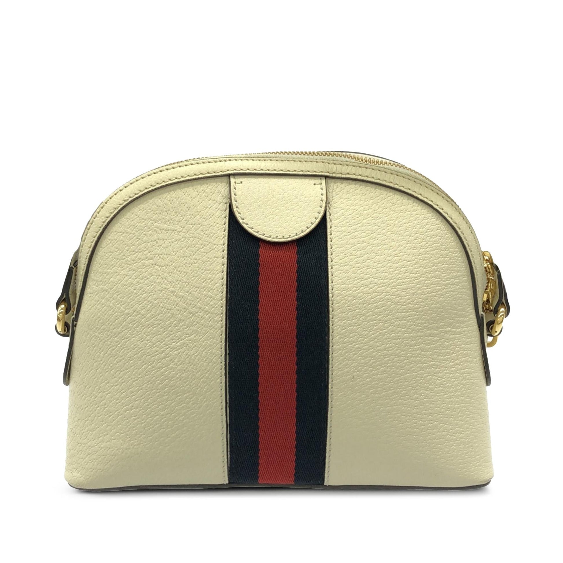 Gucci Ophidia Dome SHG-DYpW1y Calf White Small Crossbody Bag