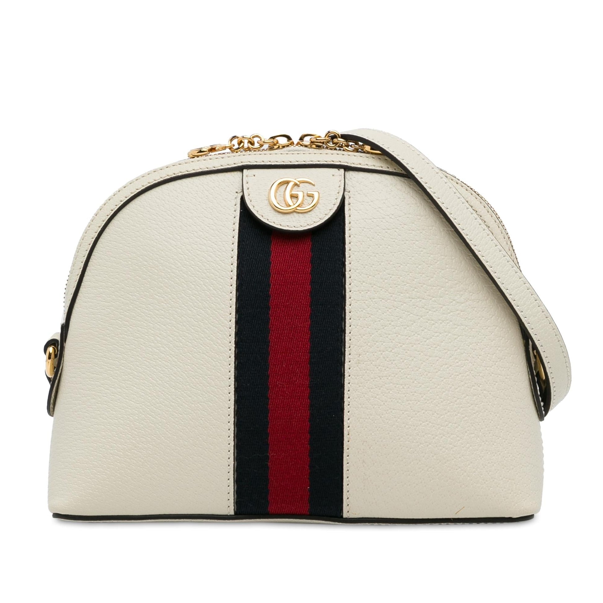 Gucci Ophidia Dome SHG-856yHS Calf White Small Crossbody Bag