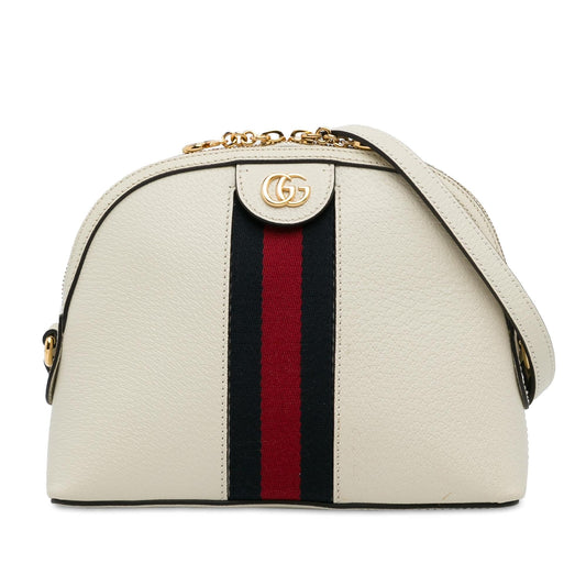 Gucci Ophidia Dome SHG-856yHS Calf White Small Crossbody Bag