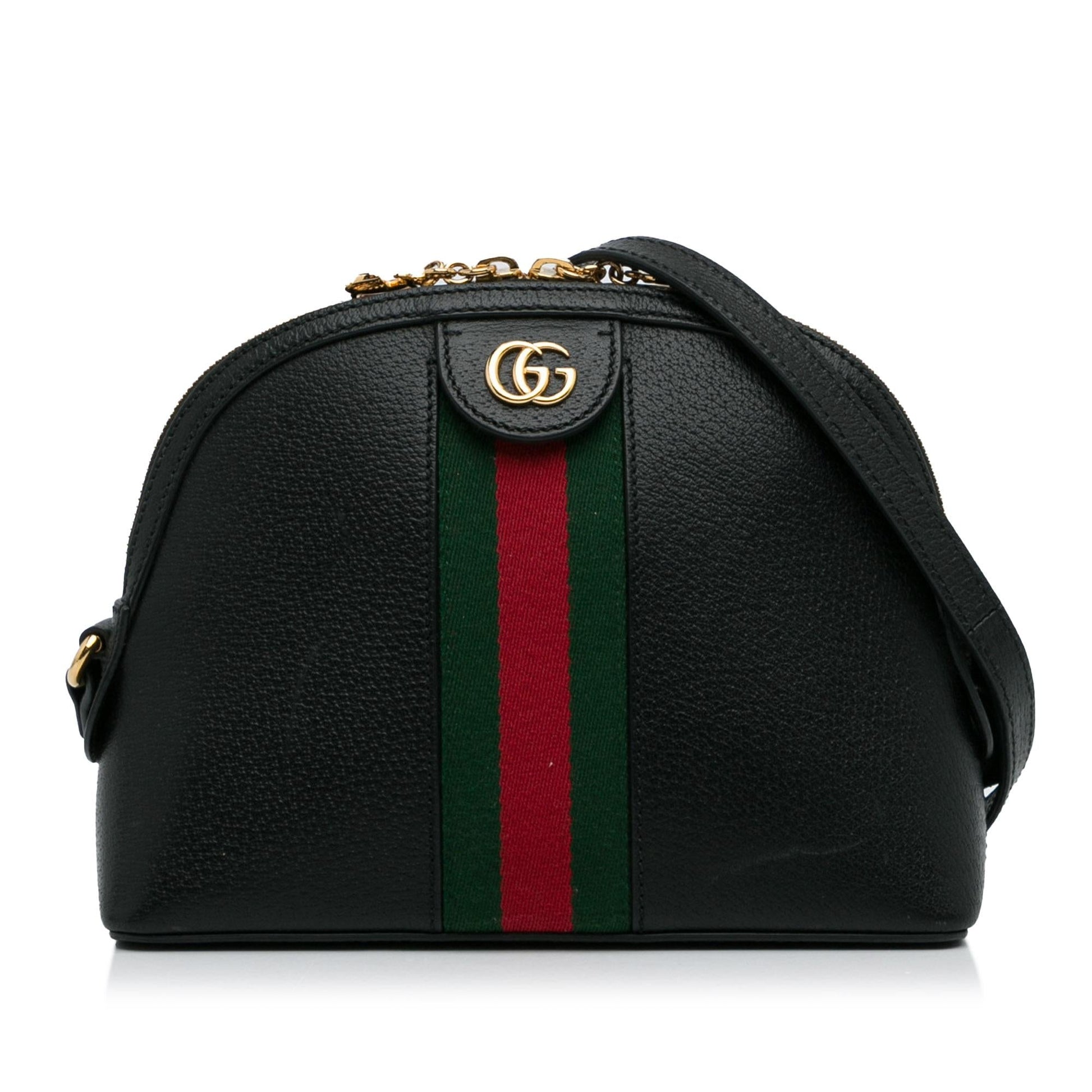 Gucci Ophidia Dome SHG-3OBy3y Calf Black Small Crossbody Bag