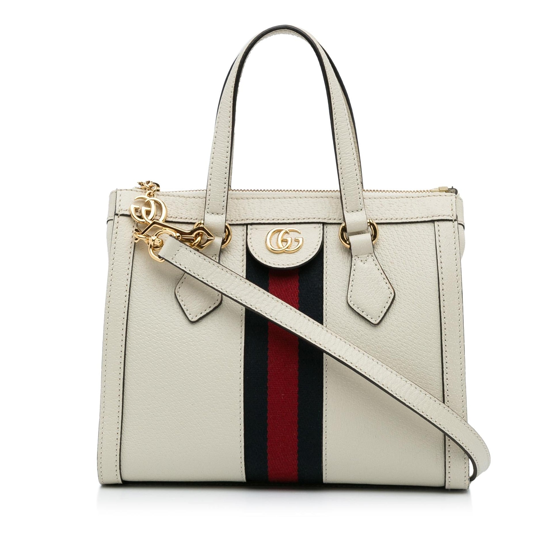 Gucci Ophidia SHG-LO2z7q Leather Calf White Small Satchel Bag