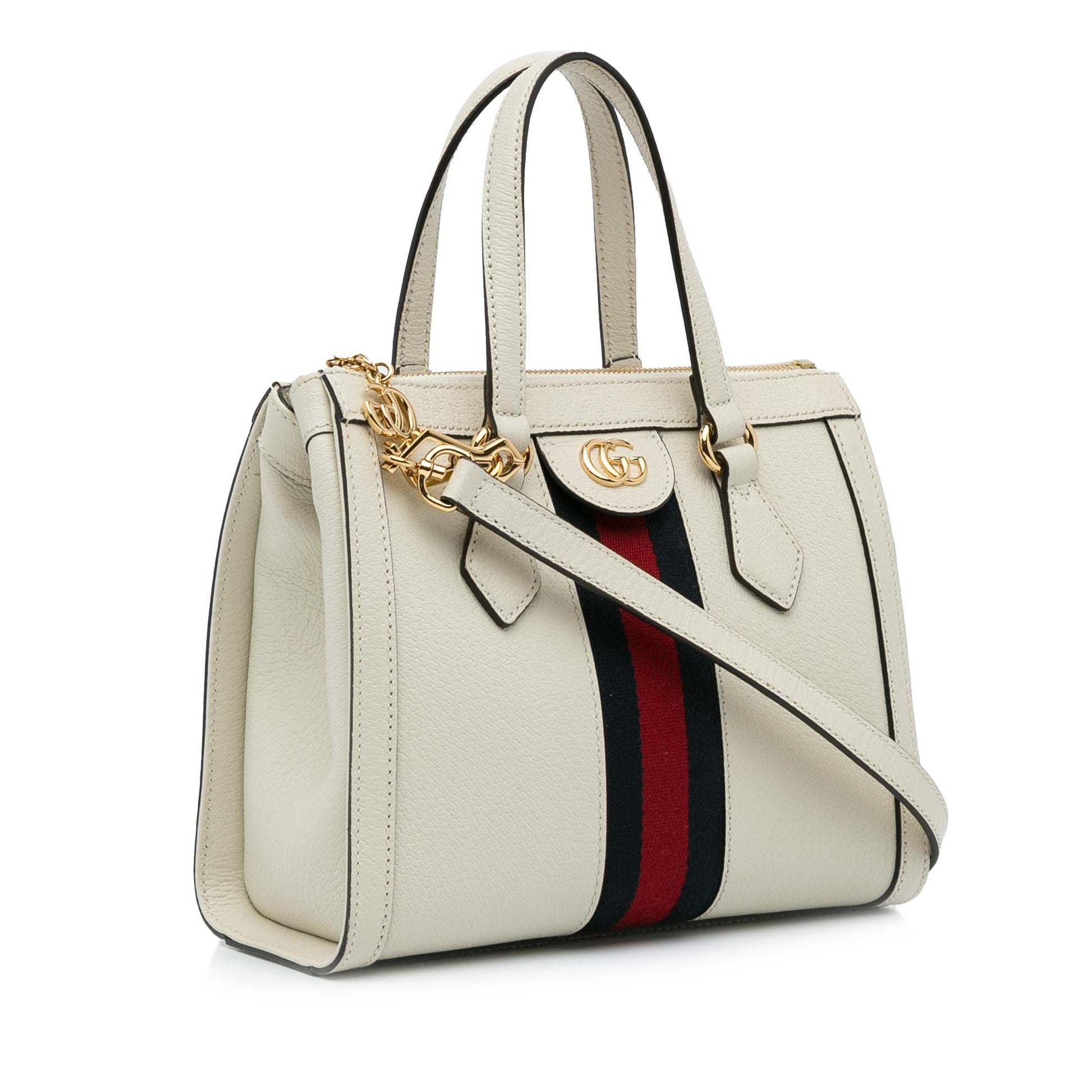 Gucci Ophidia SHG-LO2z7q Leather Calf White Small Satchel Bag