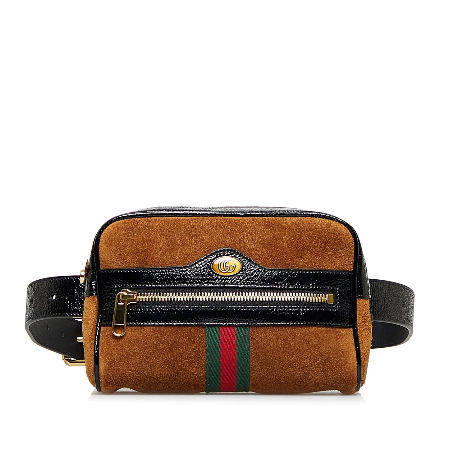Gucci Ophidia Belt SHG-huQAUt Suede Calf Brown Small Accessory