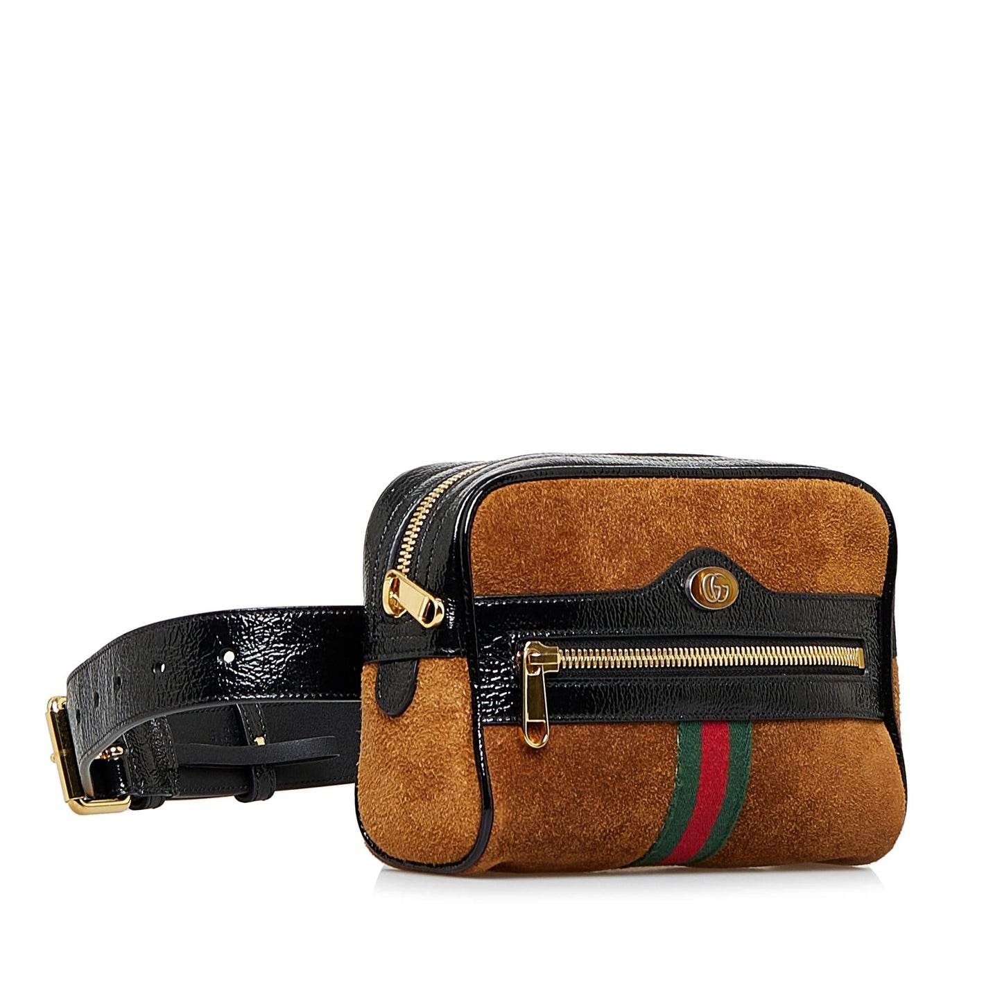 Gucci Ophidia Belt SHG-huQAUt Suede Calf Brown Small Accessory