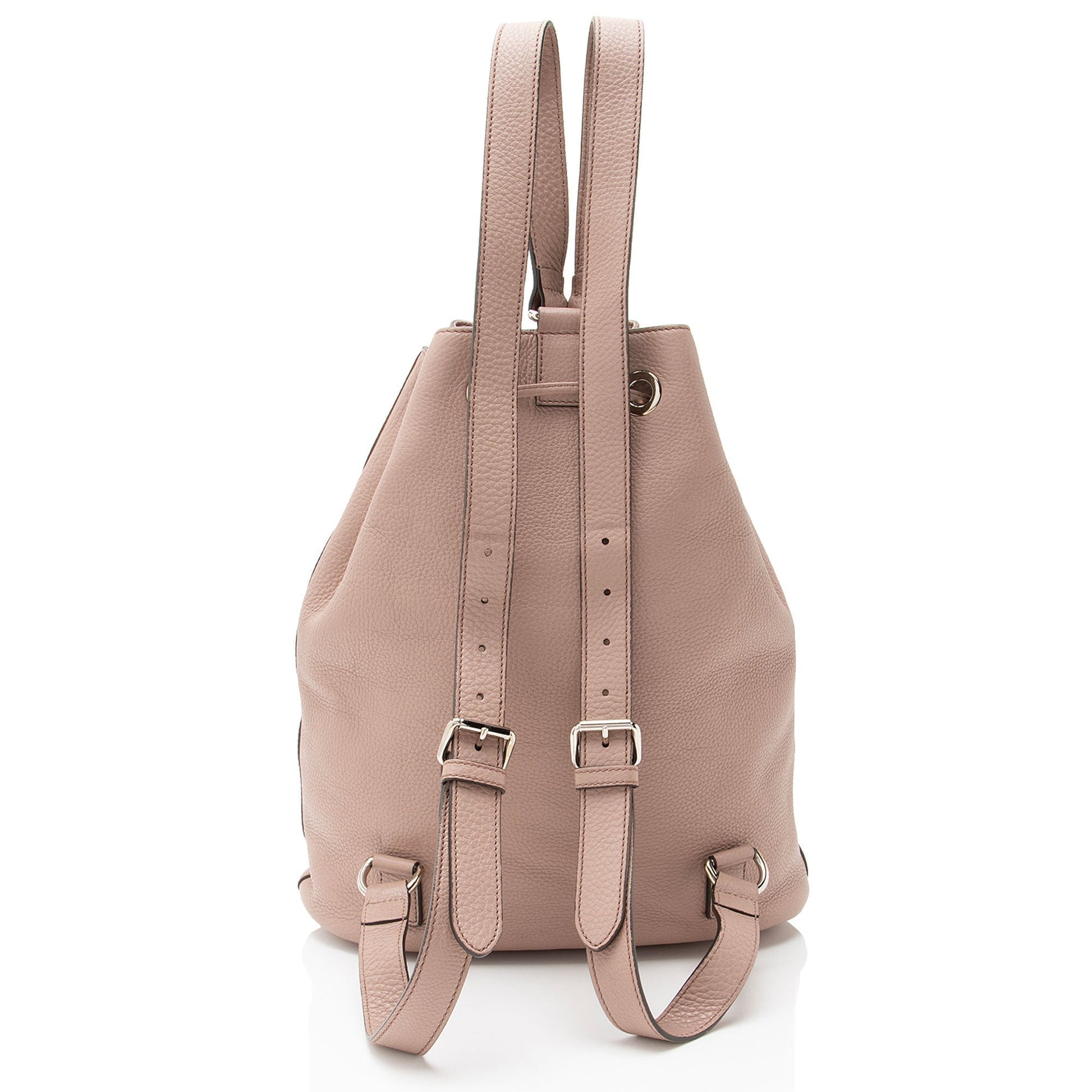 Gucci Pebbled Soho Drawstring Backpack Calfskin Small Jewelry