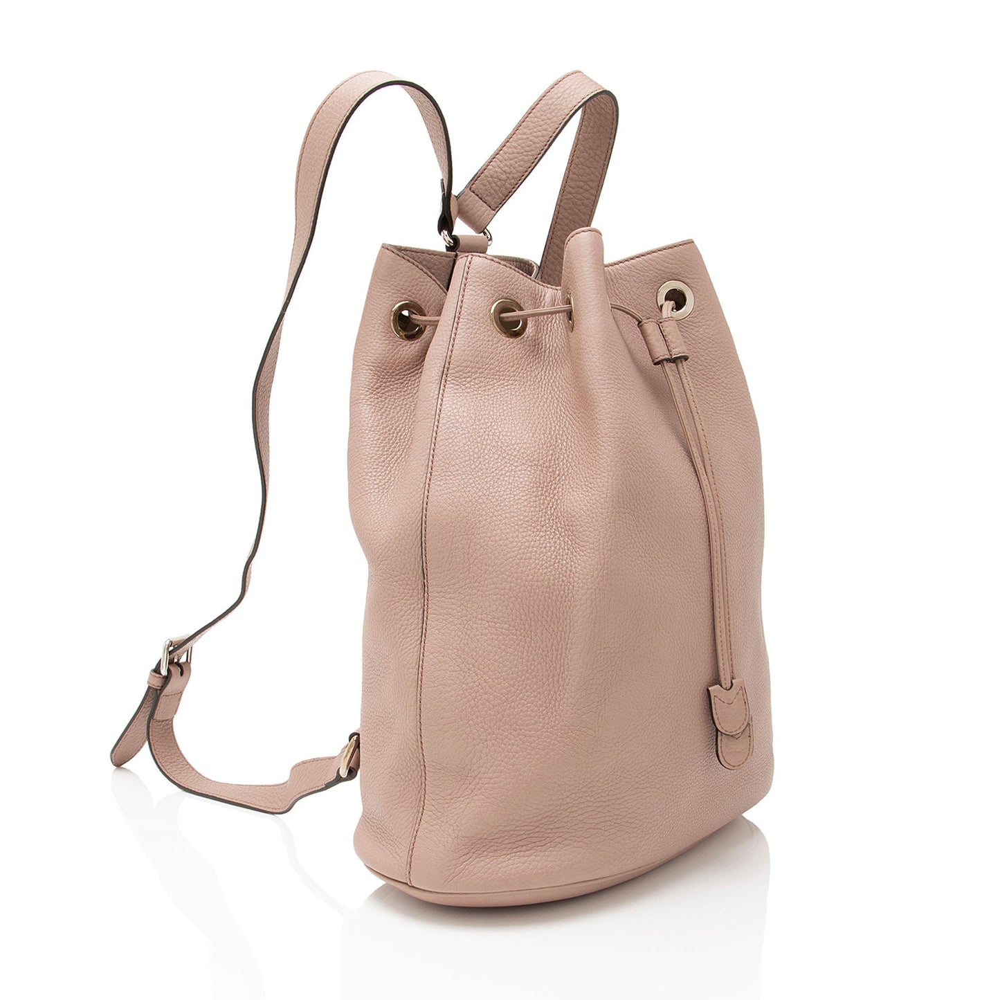 Gucci Pebbled Soho Drawstring Backpack Calfskin Small Jewelry