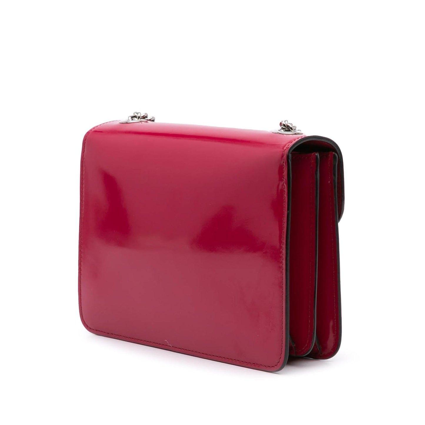 Gucci Polished Interlocking G Dollar Calf Calfskin Red Small Crossbody Bag