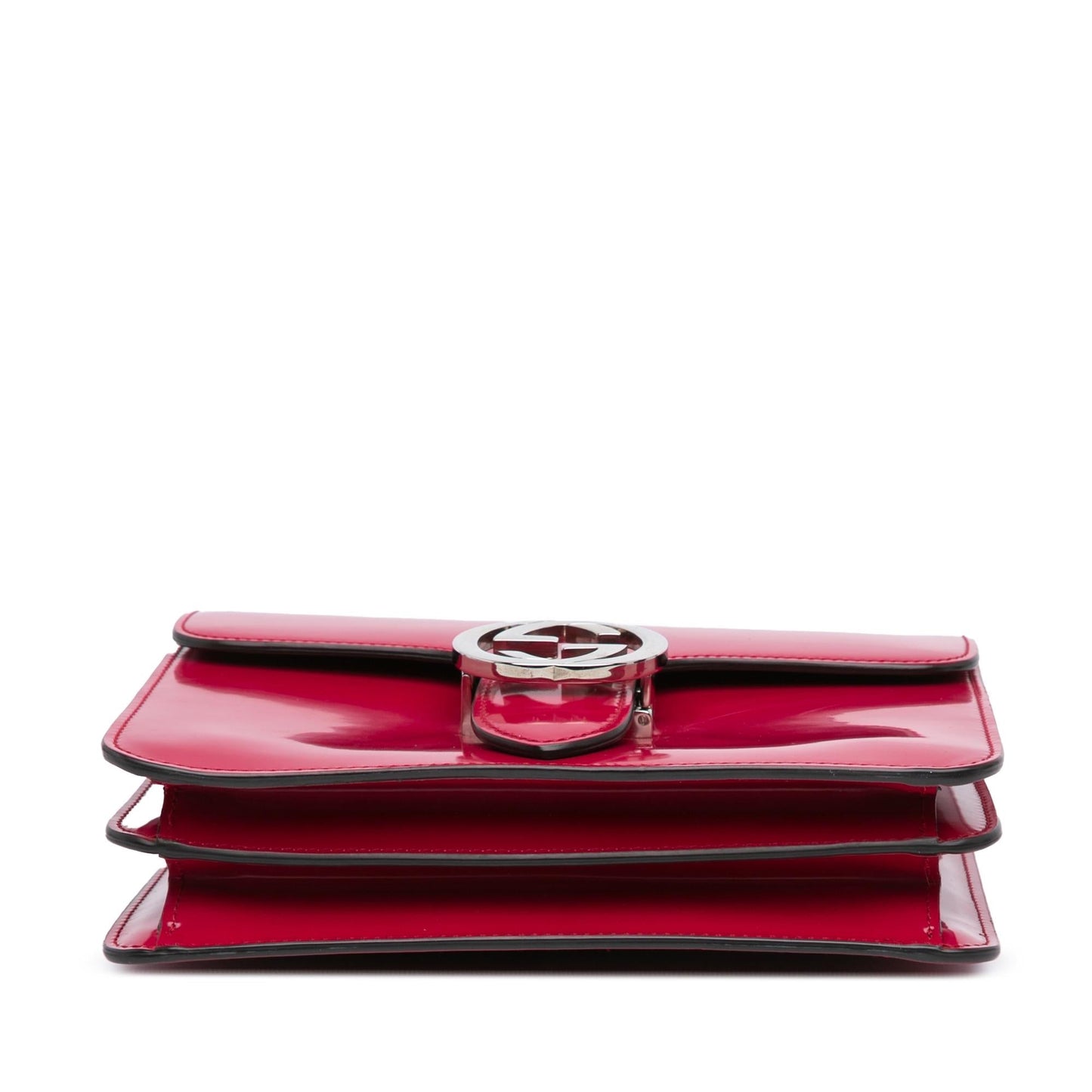 Gucci Polished Interlocking G Dollar Calf Calfskin Red Small Crossbody Bag Crossbody 2