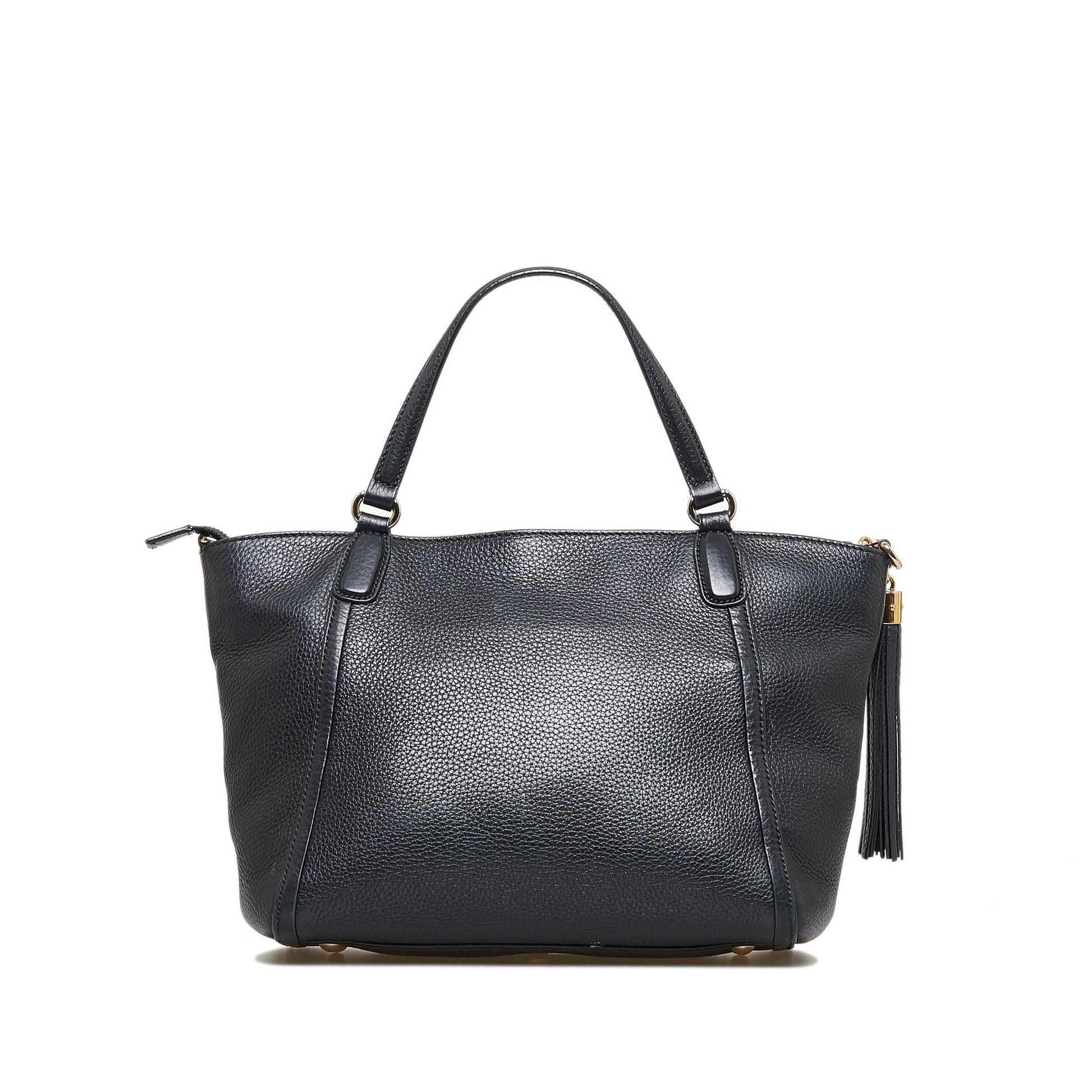 Gucci Soho Cellarius SHG-hzdfeK Calf Black Small Tote Bag