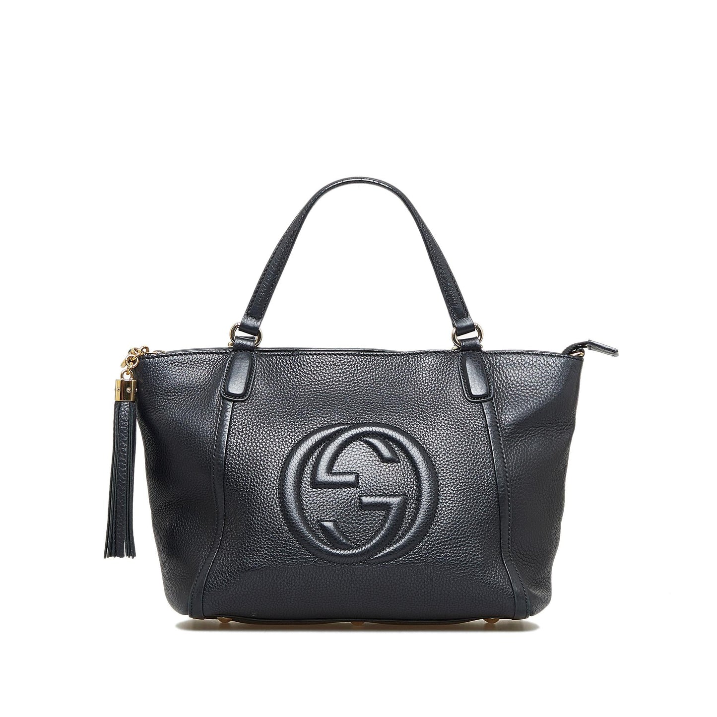 Gucci Soho Cellarius SHG-hzdfeK Calf Black Small Tote Bag
