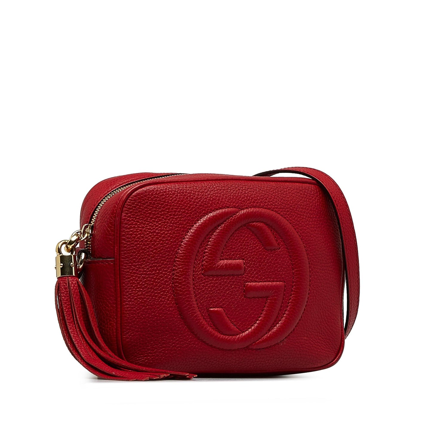 Gucci Soho Disco SHG-WT1ujT Calf Red Small Crossbody Bag