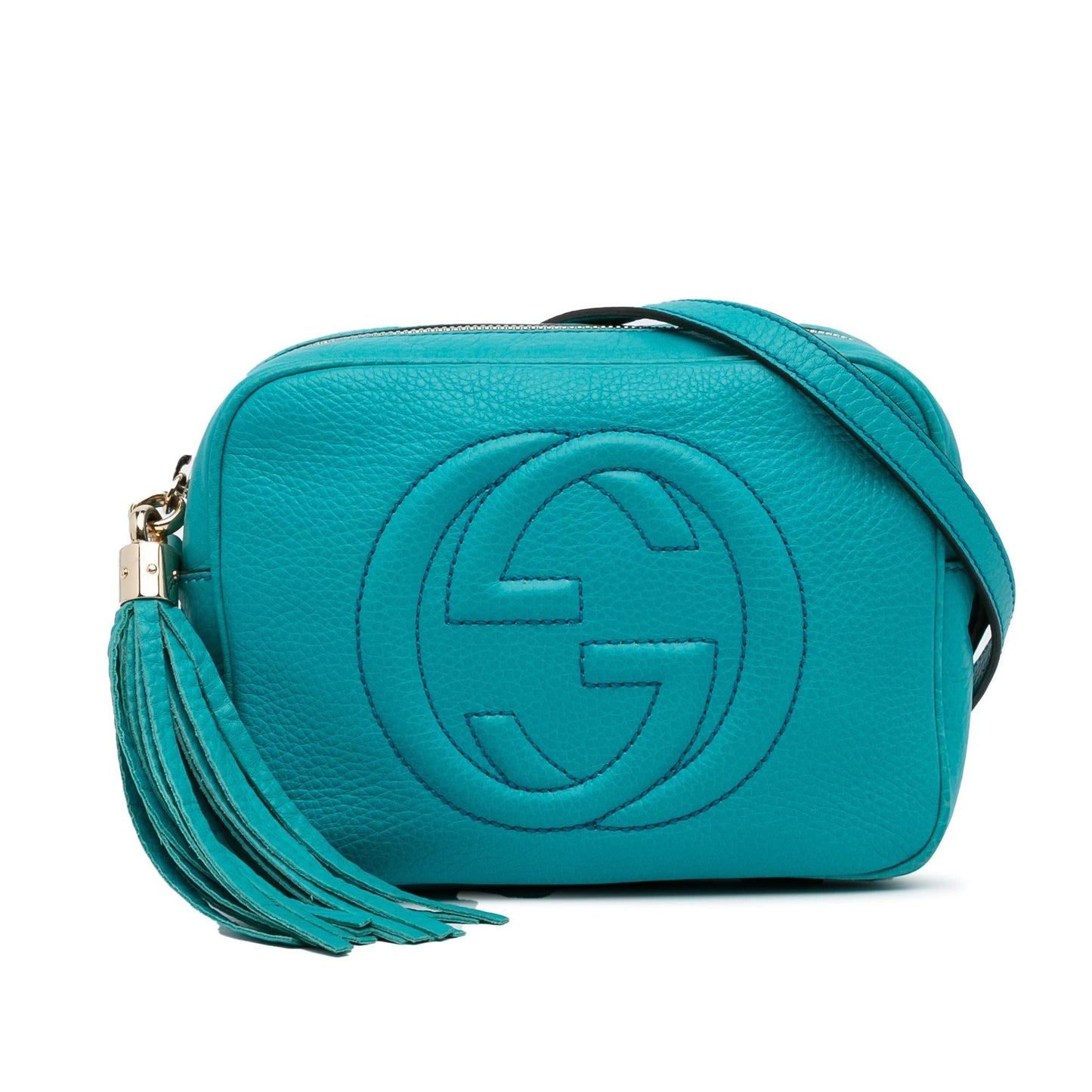 Gucci Soho Disco SHG-52tYVn Calf Blue Small Crossbody Bag