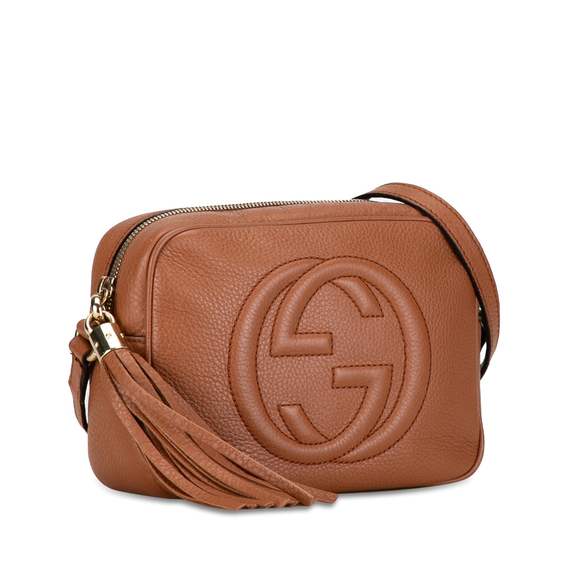 Gucci Soho Disco SHG-3sYi11 Calf Brown Small Crossbody Bag