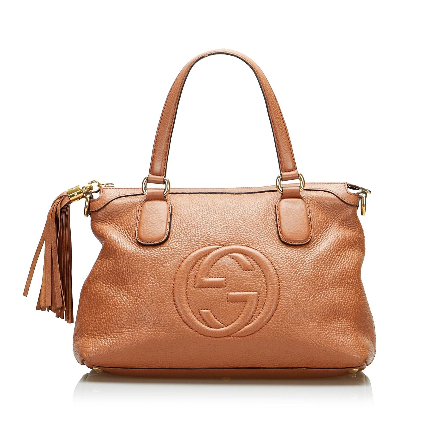 Gucci Soho Working SHG-IfRROY Calf Brown Small Satchel Bag