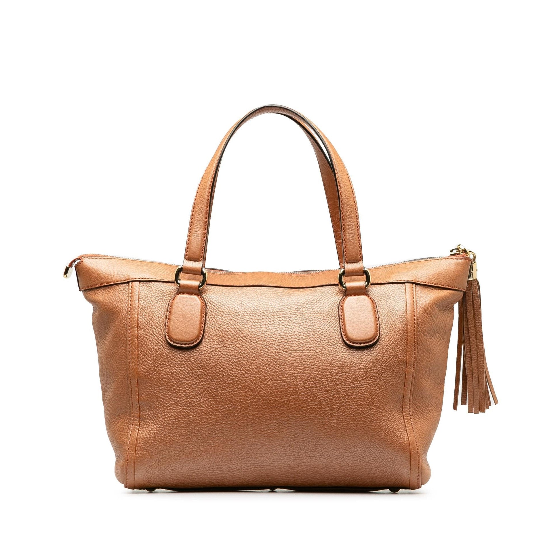 Gucci Soho Working SHG-oOaitJ Calf Brown Small Satchel Bag