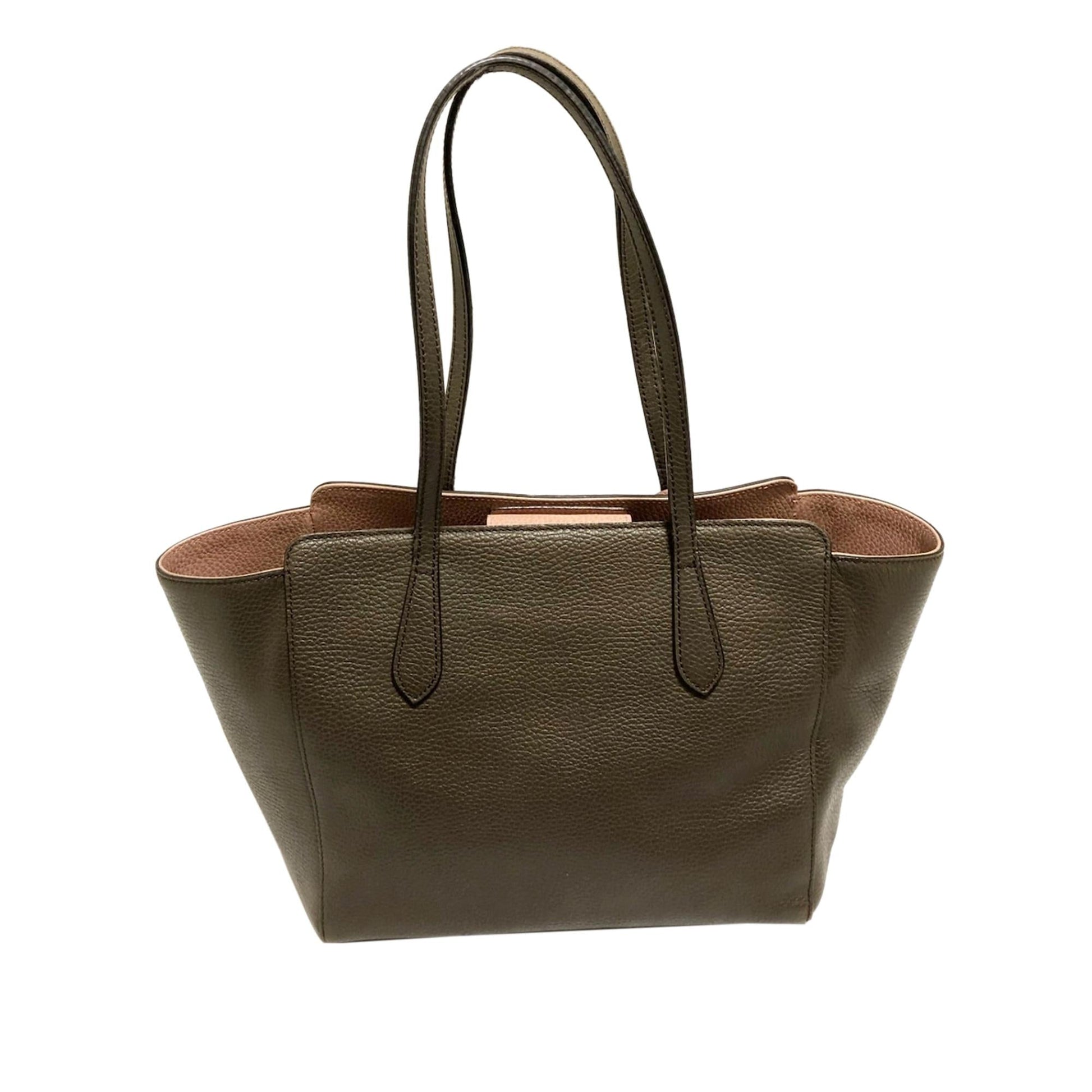 Gucci Swing SHG-KnAFzw Calf Brown Small Tote Bag