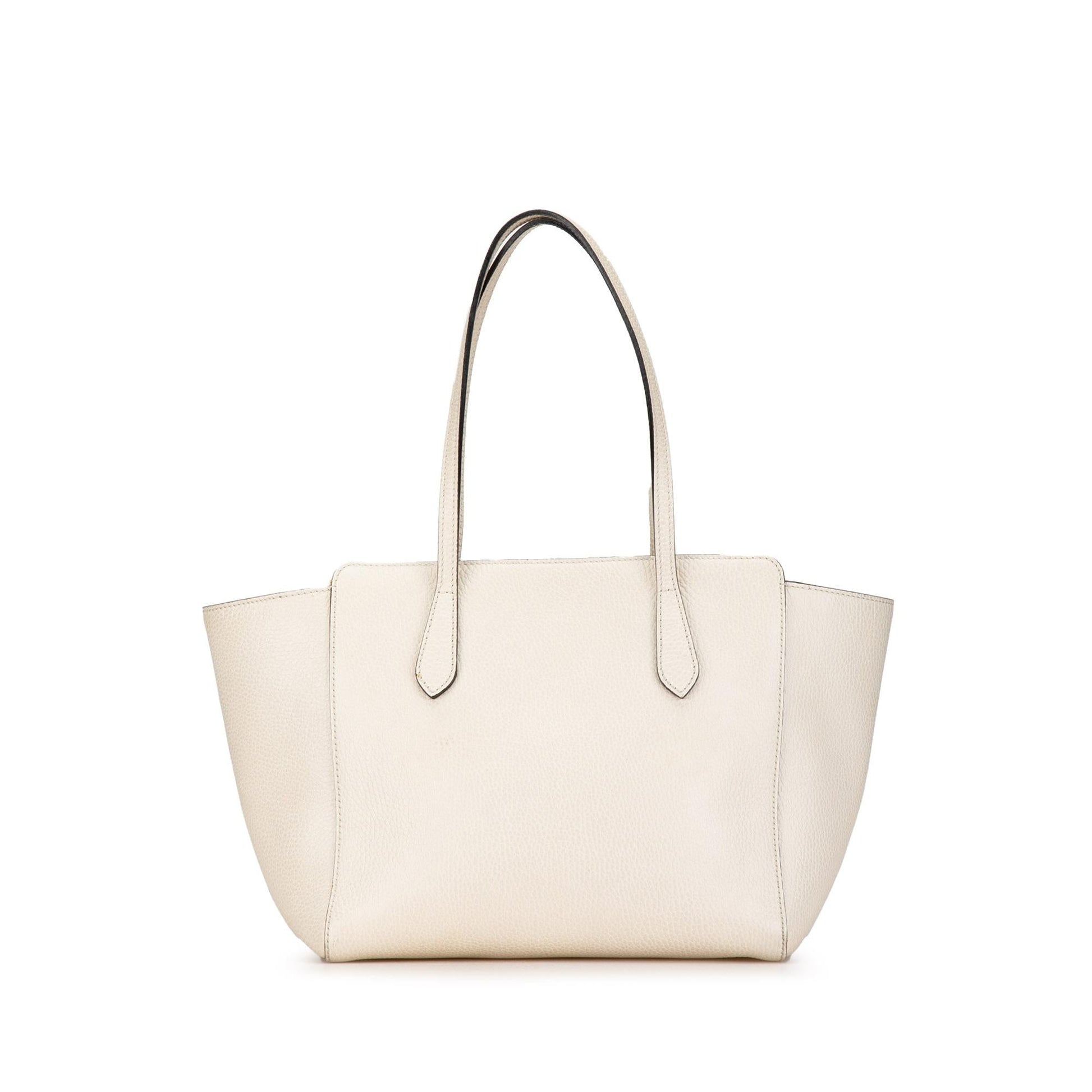 Gucci Swing SHG-vxiM7K Calf White Small Tote Bag