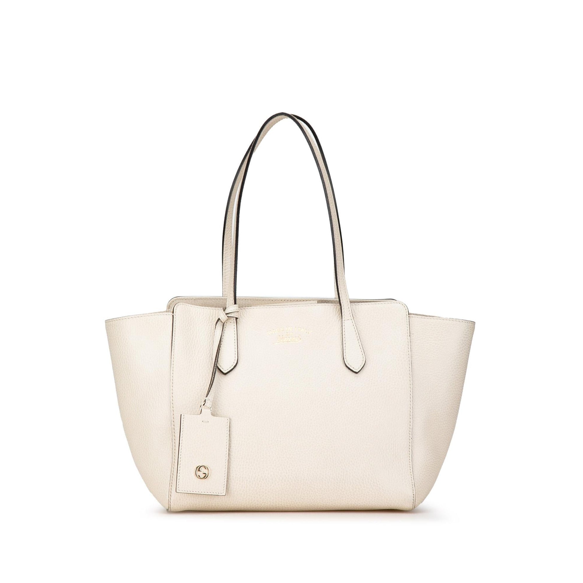 Gucci Swing SHG-vxiM7K Calf White Small Tote Bag