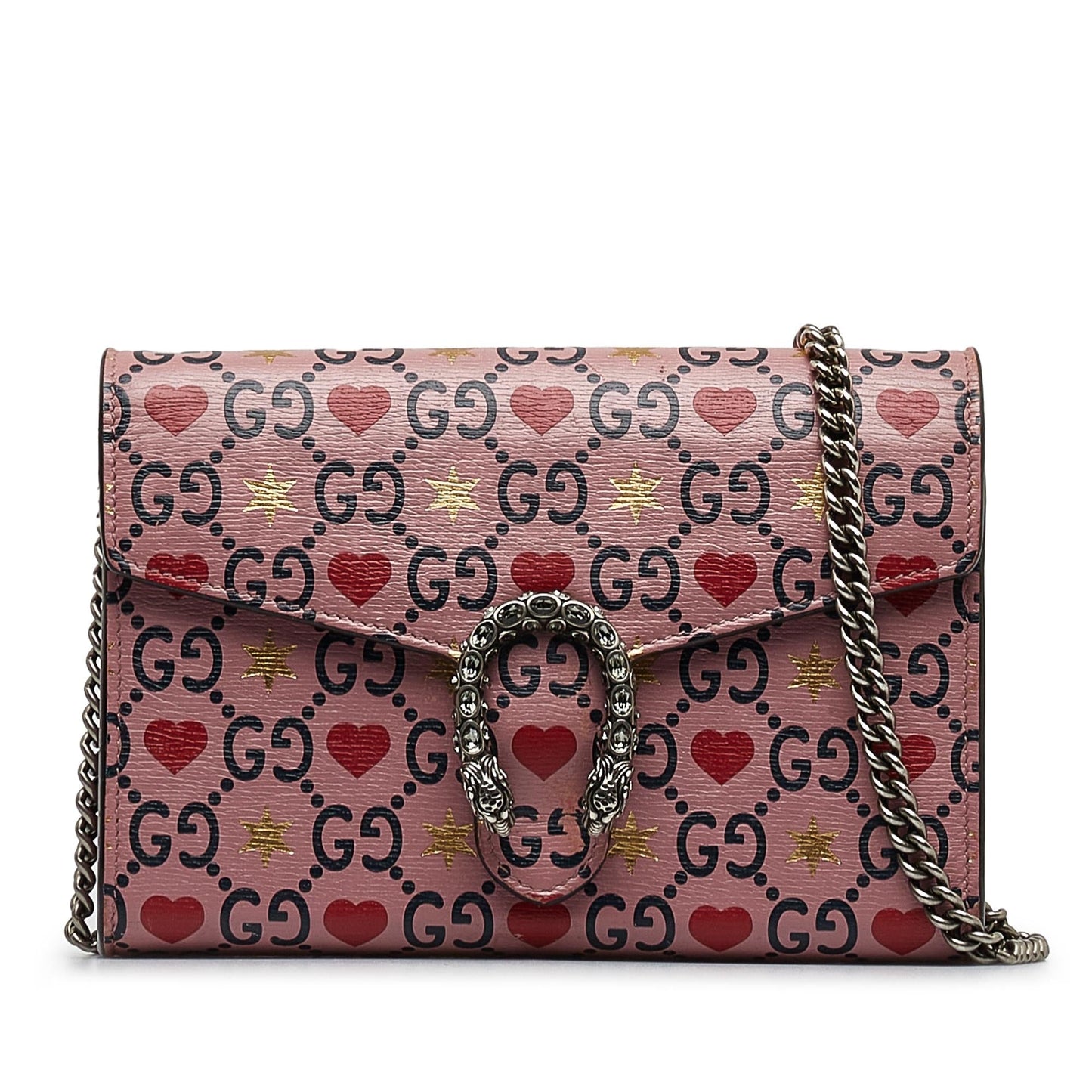 Gucci Valentine's Day Dionysus SHG-ef3HdI Calf Pink Small Shoulder Bag