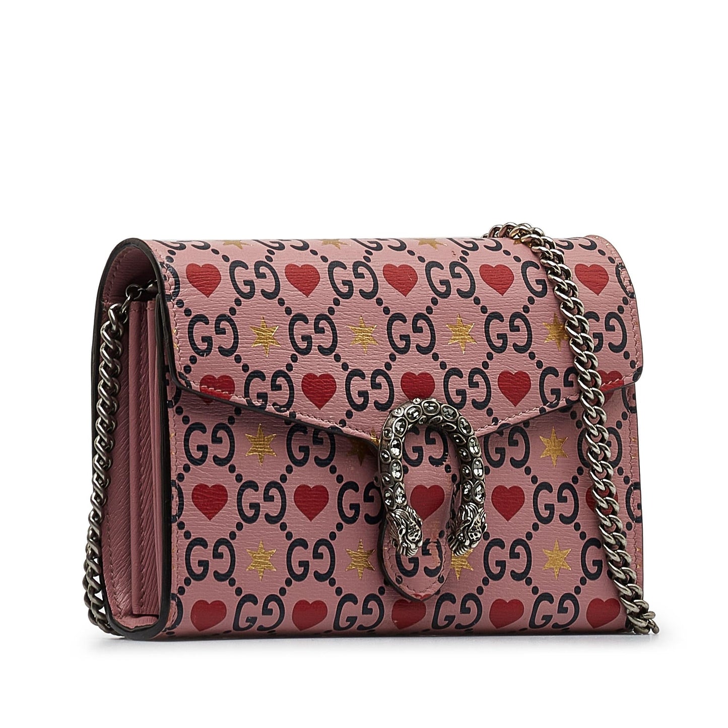 Gucci Valentine's Day Dionysus SHG-ef3HdI Calf Pink Small Shoulder Bag