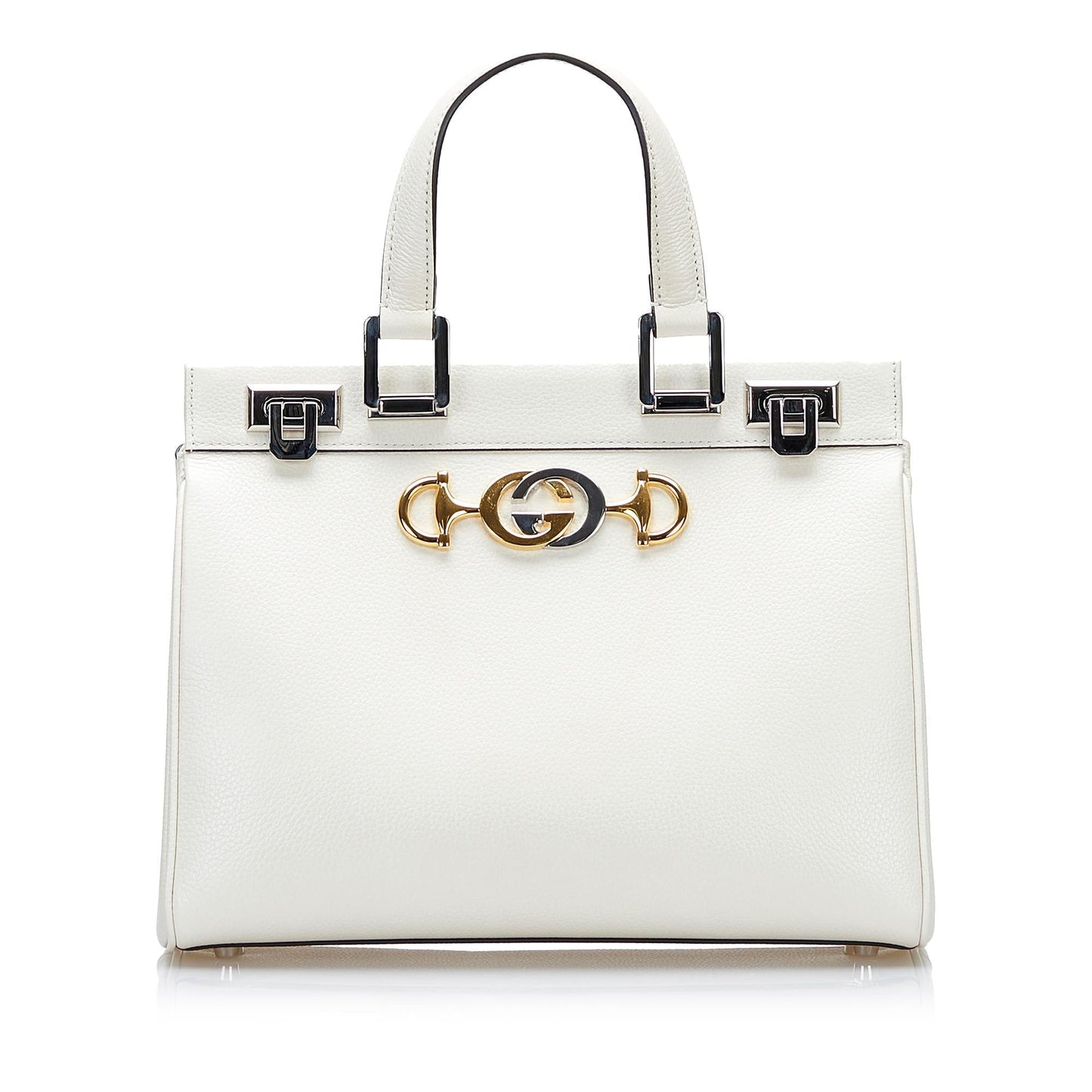 Gucci Zumi SHG Calf White Small Satchel Bag