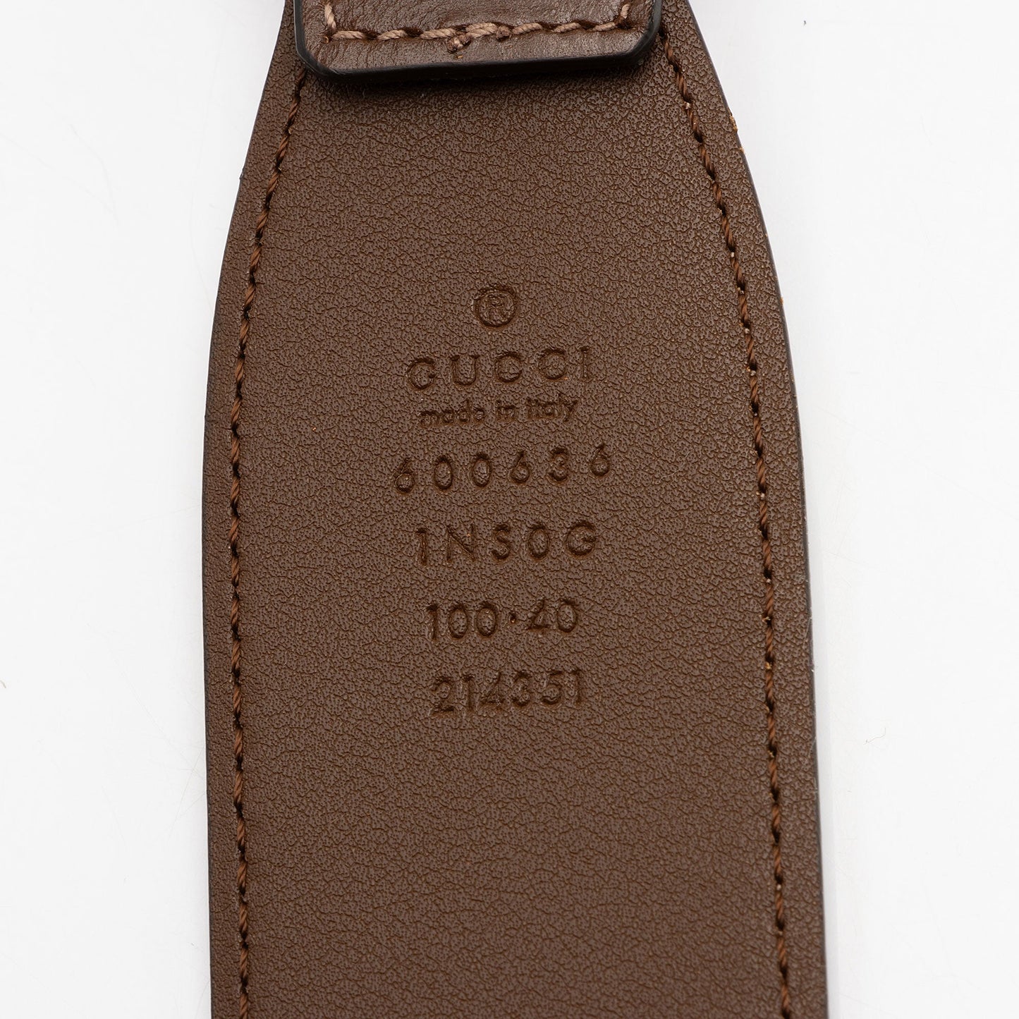 Gucci Smooth Horsebit Belt - Size Leather Brown Accessory