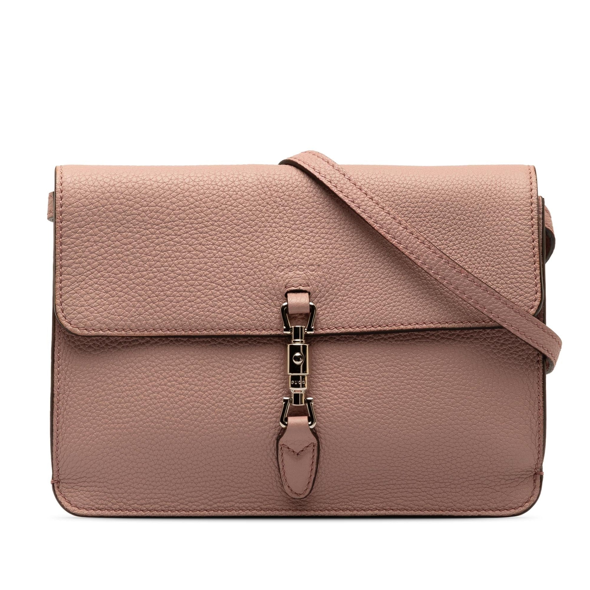 Gucci Soft Jackie Convertible SHG-s4VXTq Calf Pink Crossbody Bag