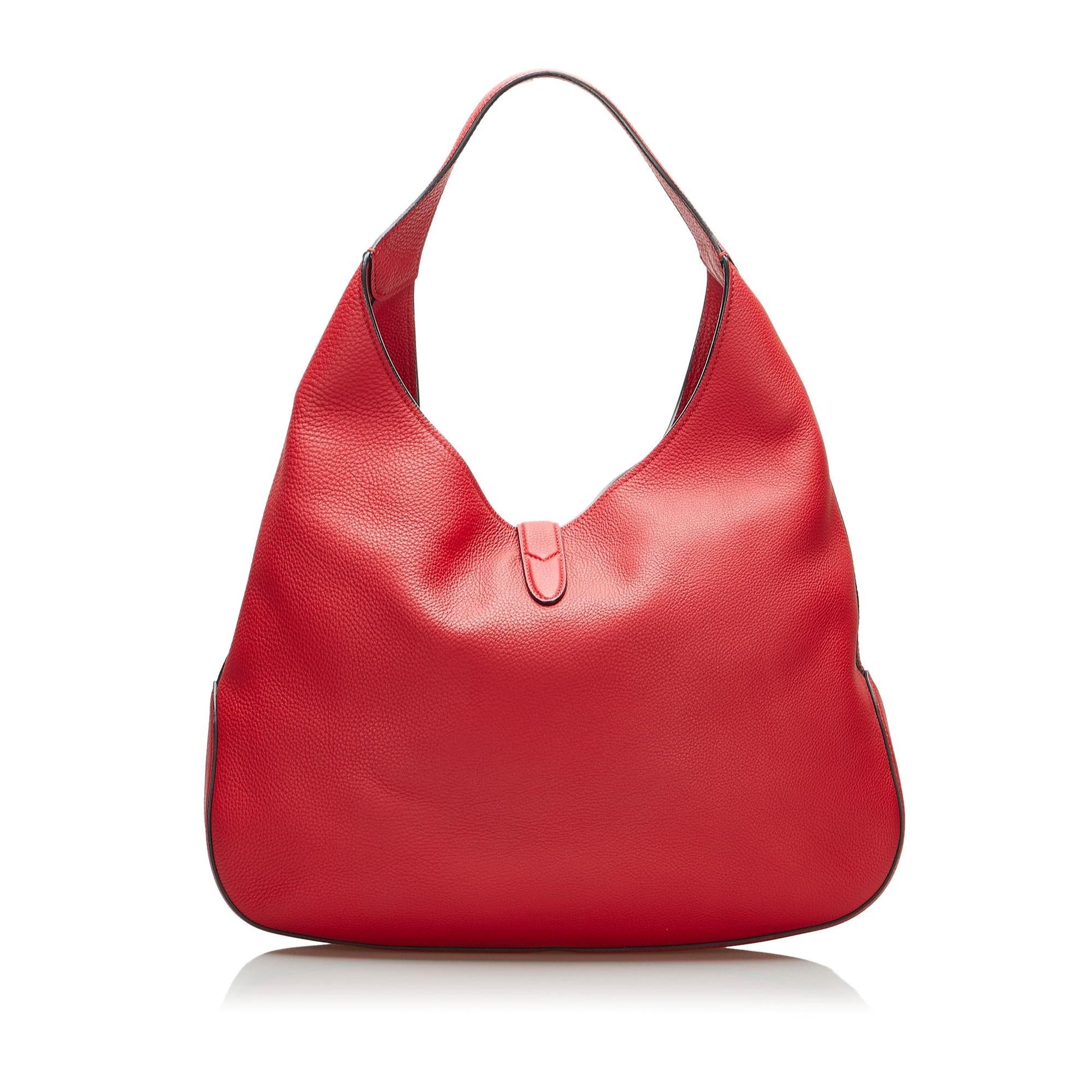 Gucci Soft Jackie SHG-YSoKor Calf Red Shoulder Bag