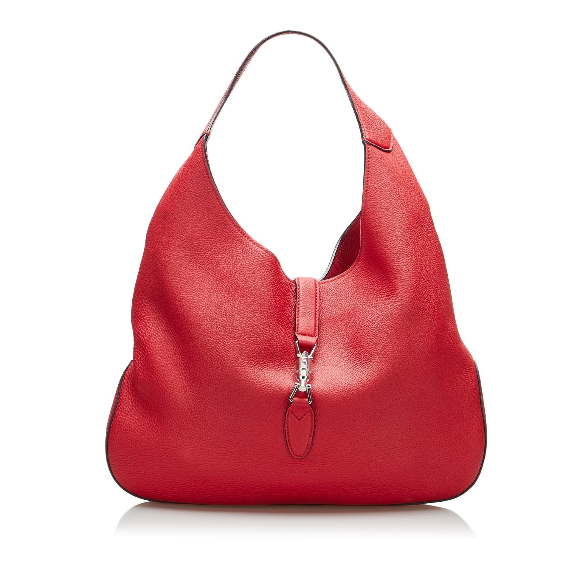 Gucci Soft Jackie SHG-YSoKor Calf Red Shoulder Bag