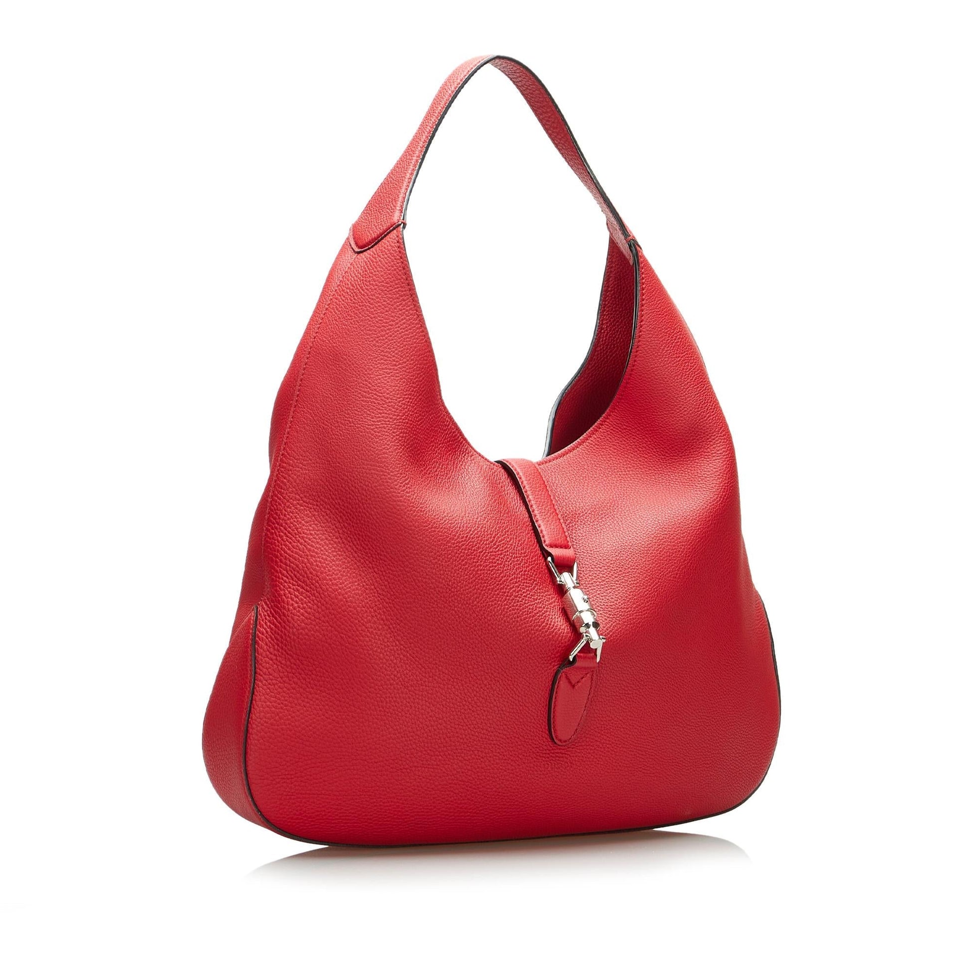 Gucci Soft Jackie SHG-YSoKor Calf Red Shoulder Bag