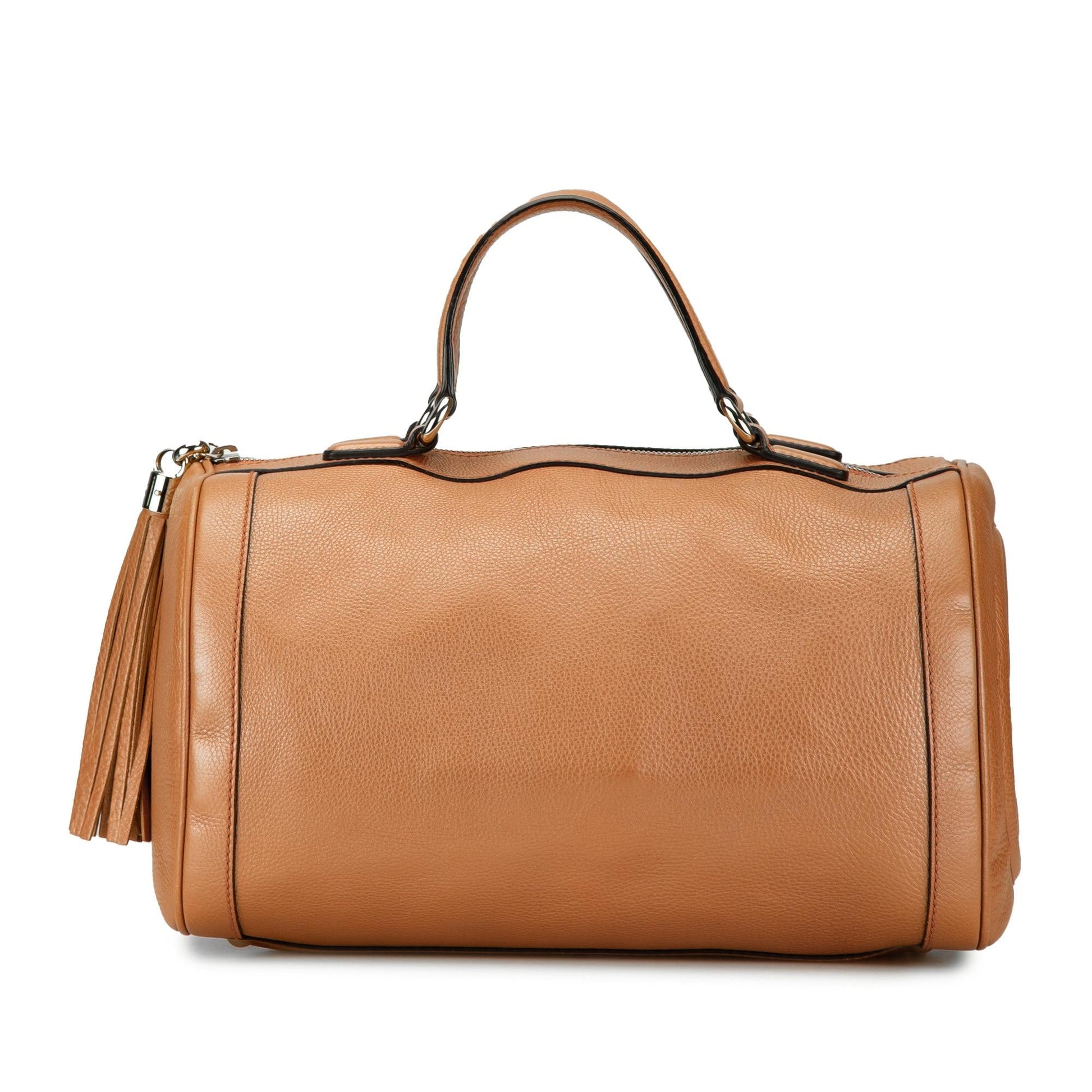 Gucci Soho Boston SHG-yBwfFF Calf Brown Satchel Bag