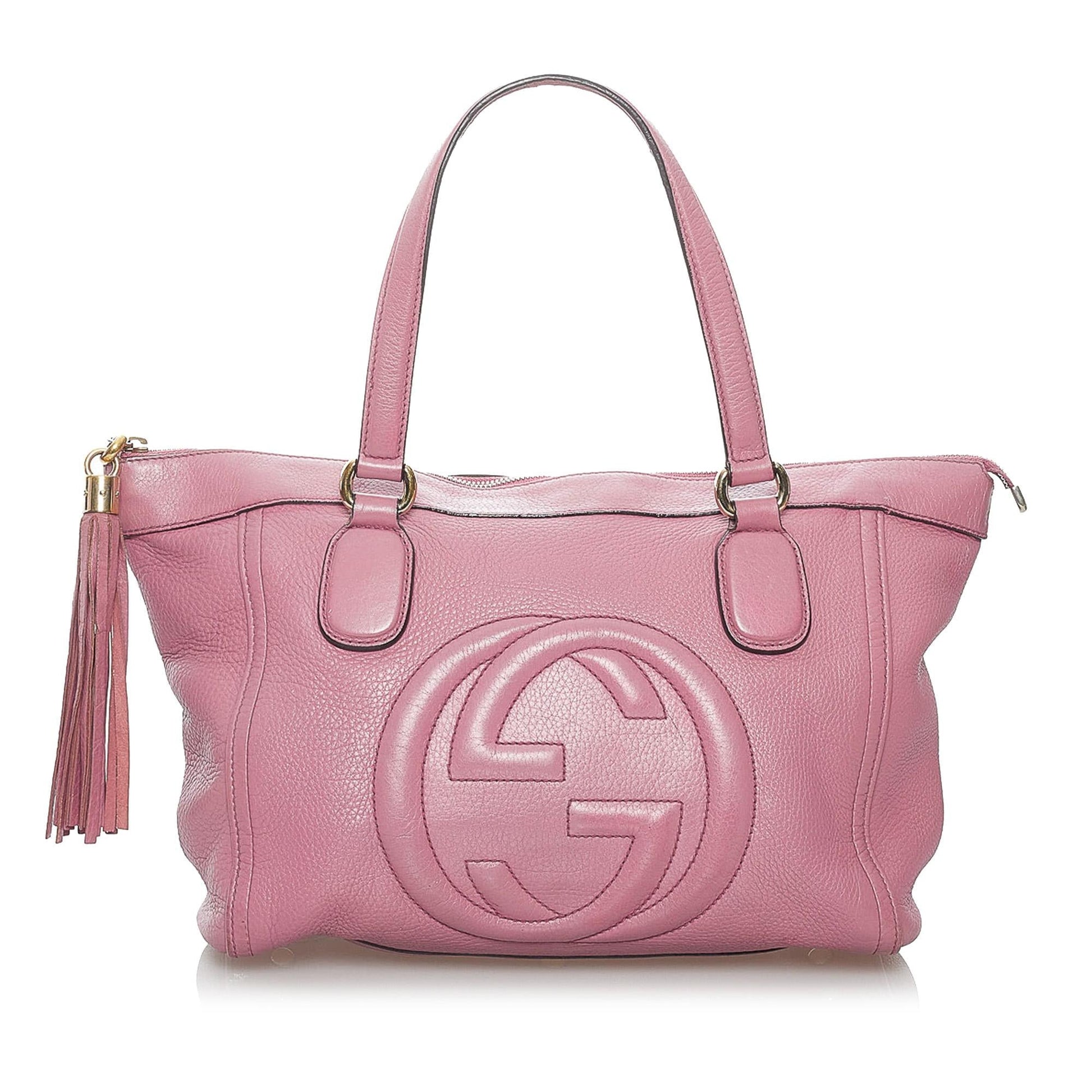Gucci Soho Cellarius SHG Leather Calf Pink Satchel Bag