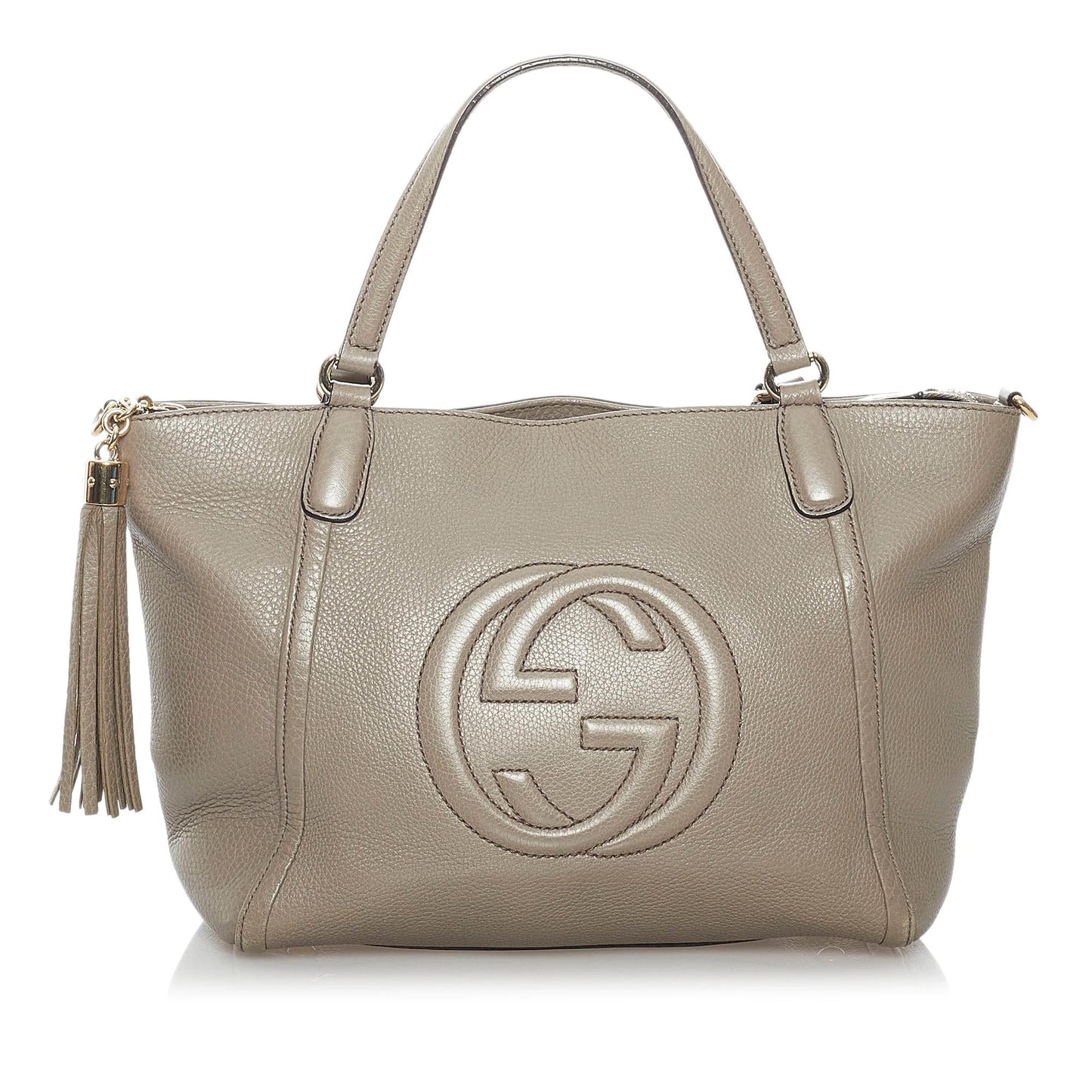 Gucci Soho Cellarius SHG Leather Calf Grey Satchel Bag