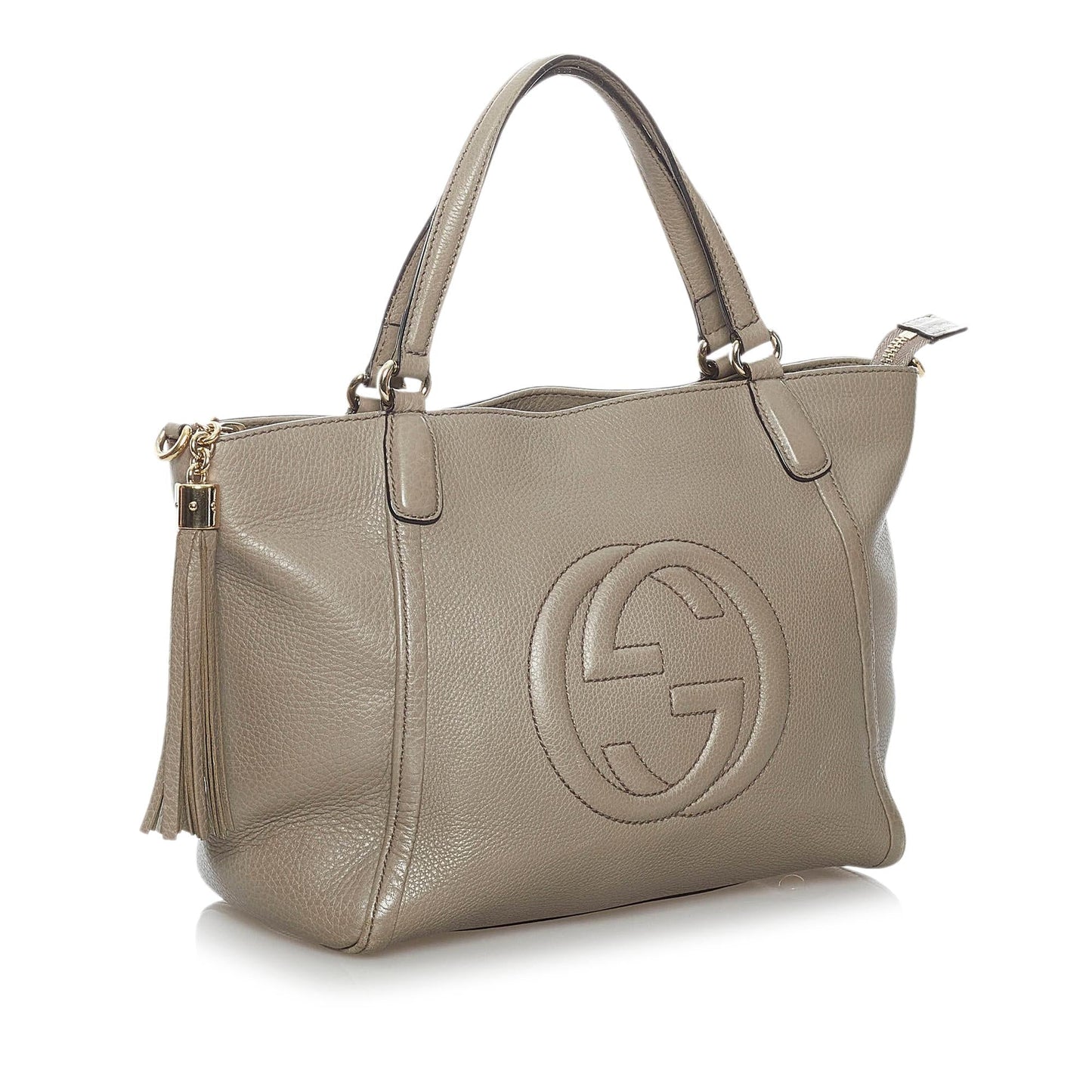 Gucci Soho Cellarius SHG Leather Calf Grey Satchel Bag
