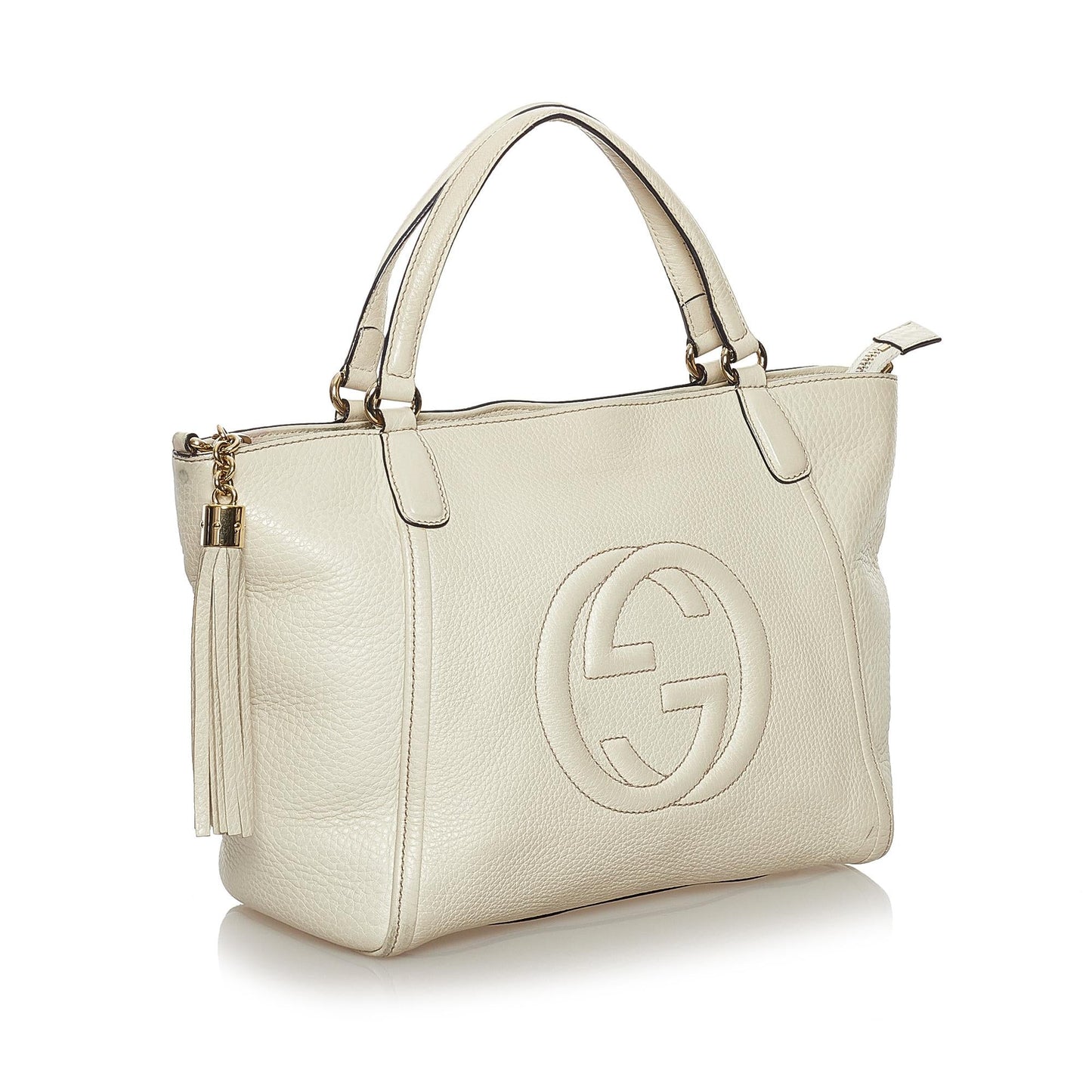 Gucci Soho Cellarius SHG Leather Calf White Satchel Bag