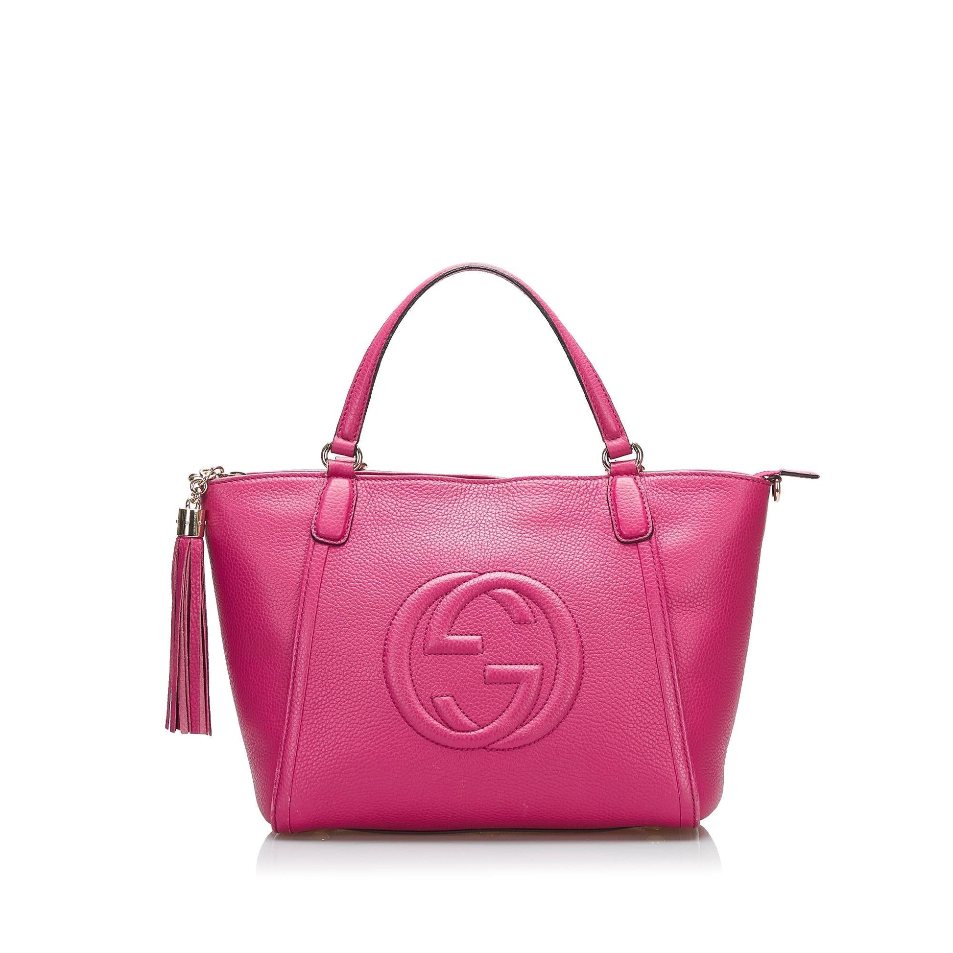 Gucci Soho Cellarius SHG-XMs5zy Calf Pink Satchel Bag